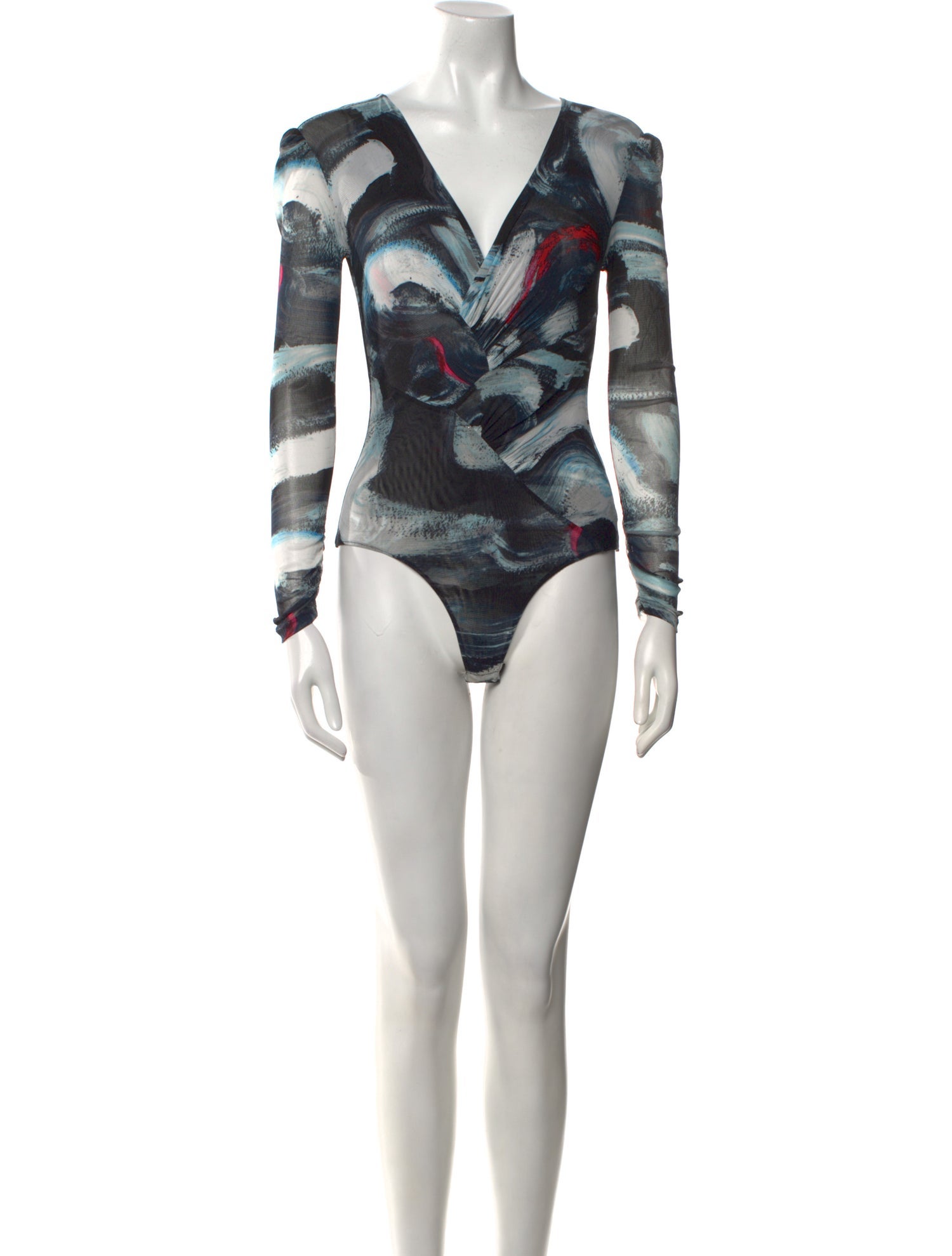 Diane von Furstenberg Nylon Printed Bodysuit