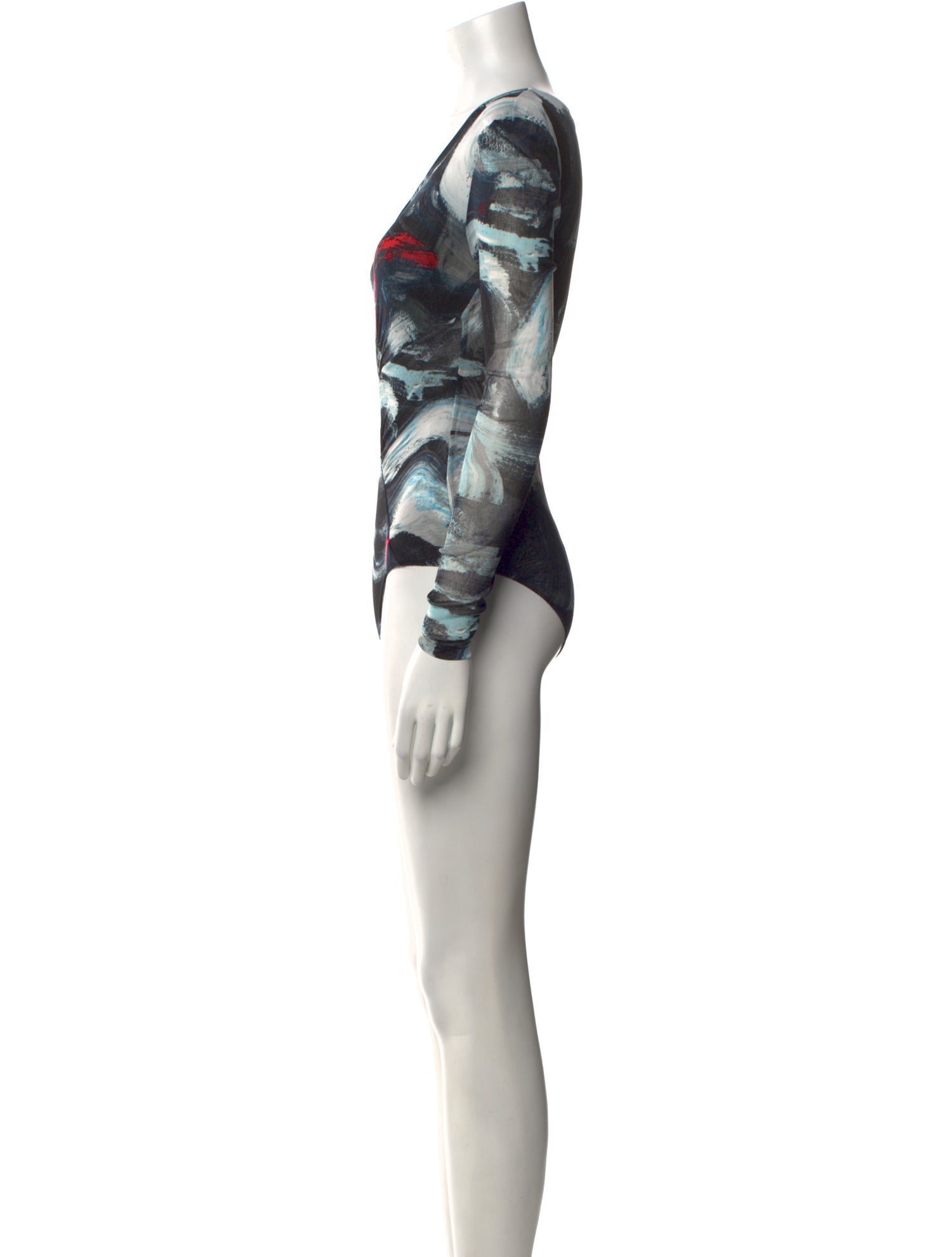 Diane von Furstenberg Nylon Printed Bodysuit