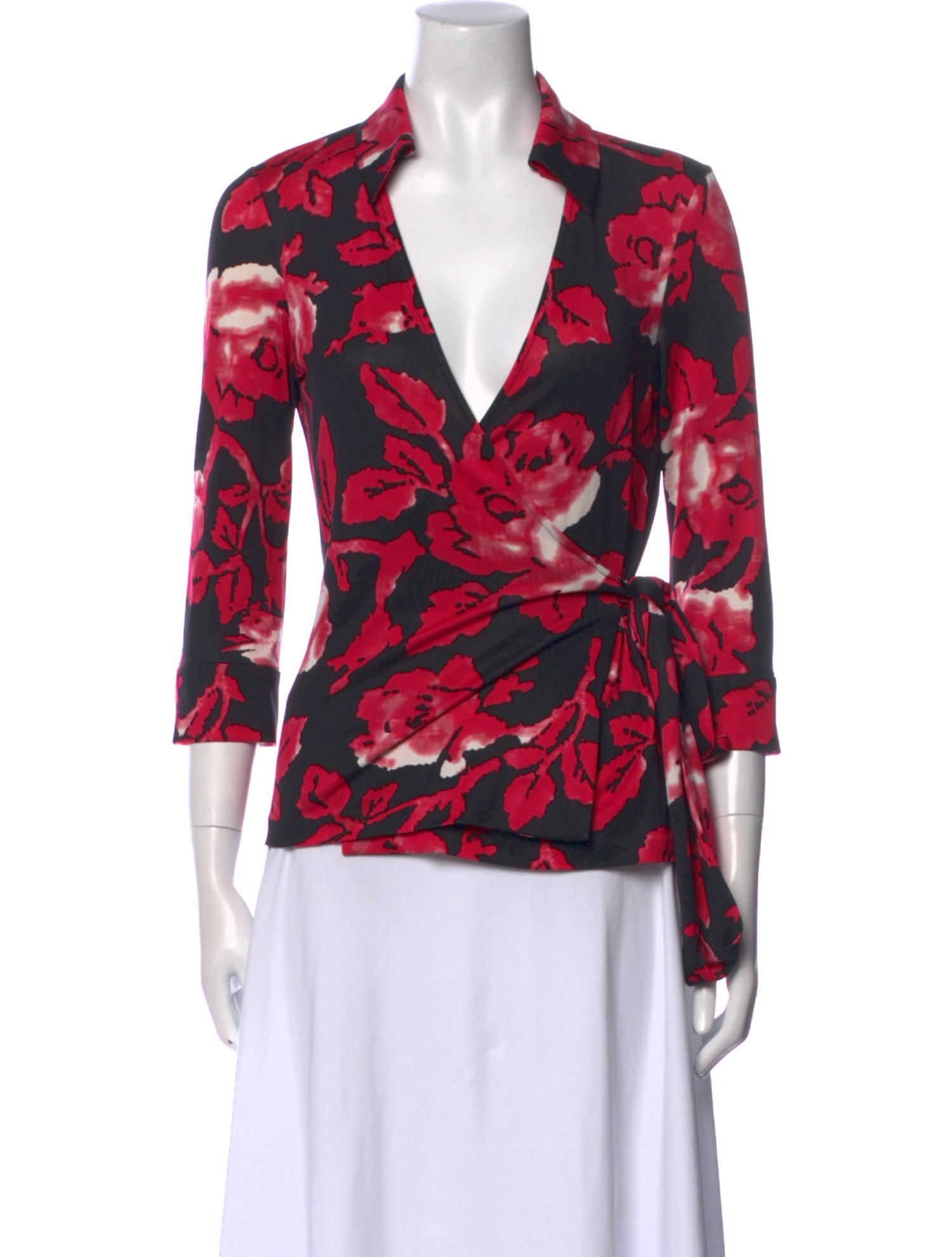 Diane von Furstenberg Silk Printed Blouse