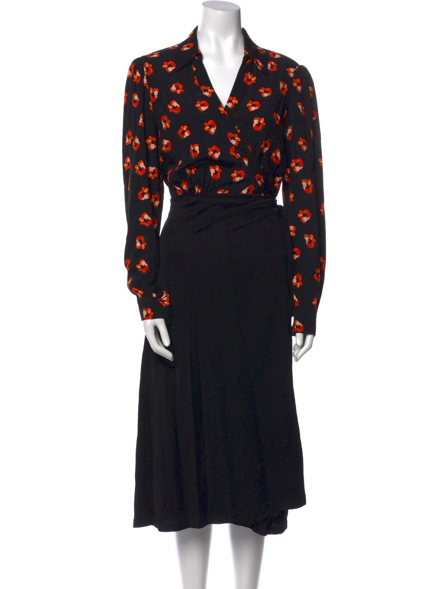 Diane von Furstenberg Printed Midi Length Dress