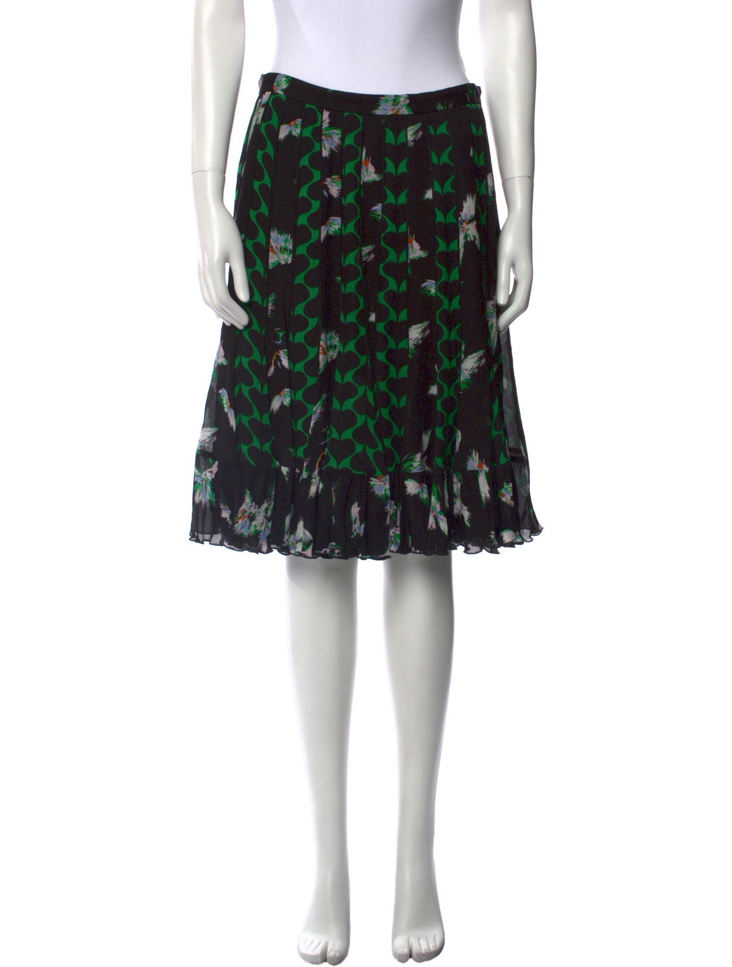 Diane von Furstenberg Printed Knee-Length Skirt