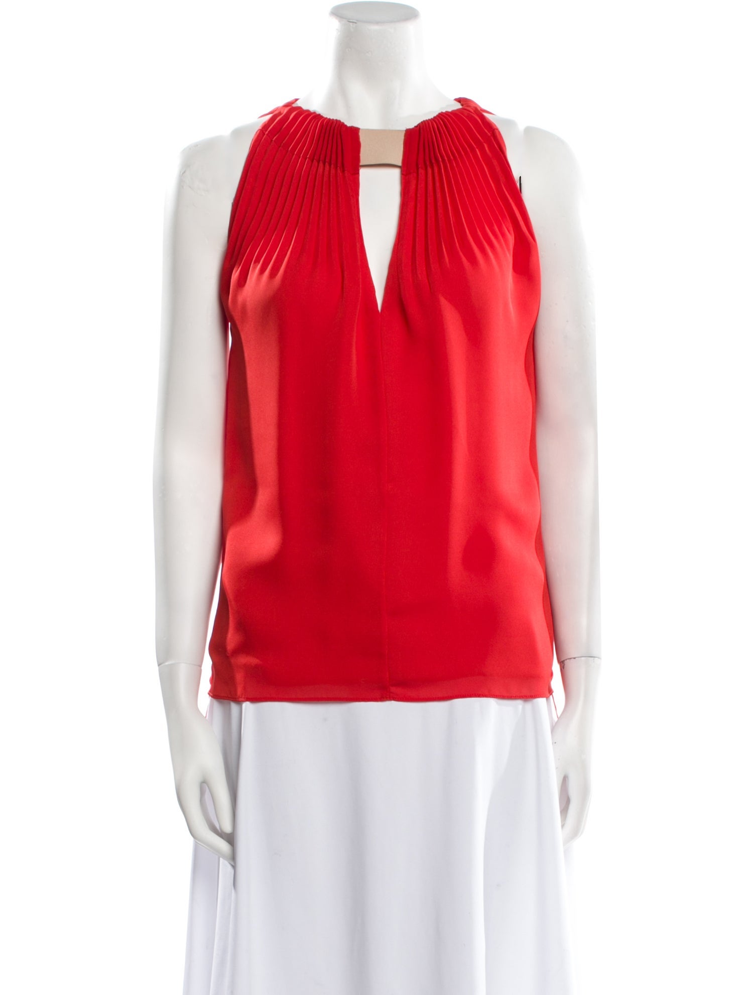 Diane von Furstenberg V-Neck Sleeveless Blouse