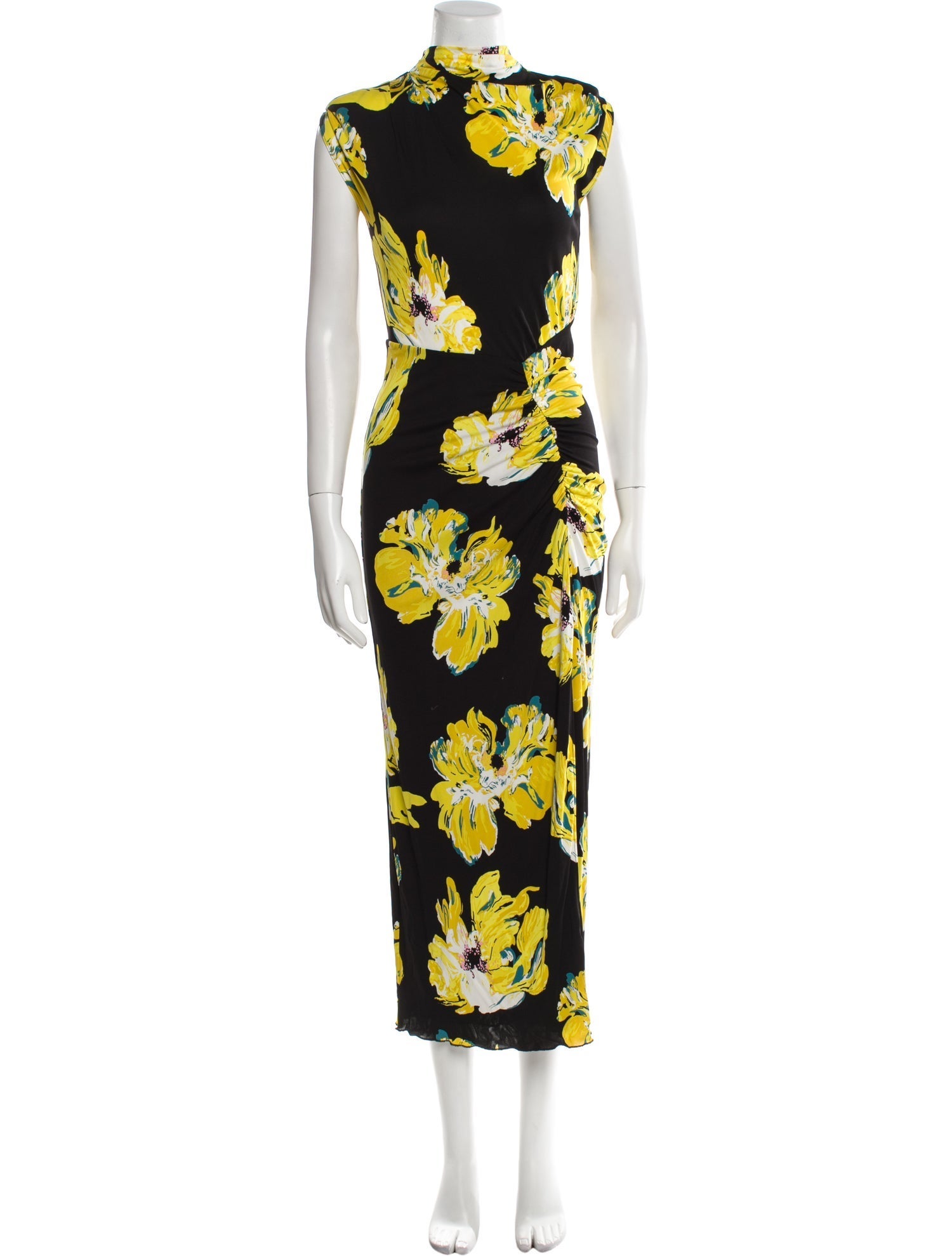 Diane von Furstenberg Floral Print Long Dress