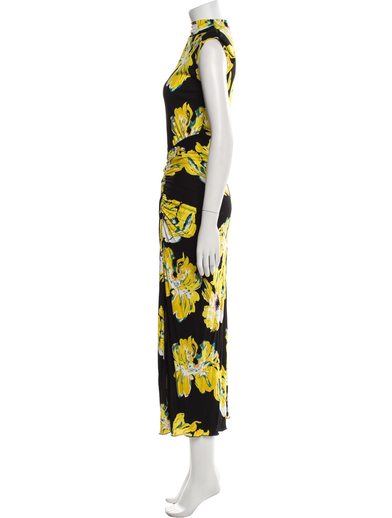 Diane von Furstenberg Floral Print Long Dress