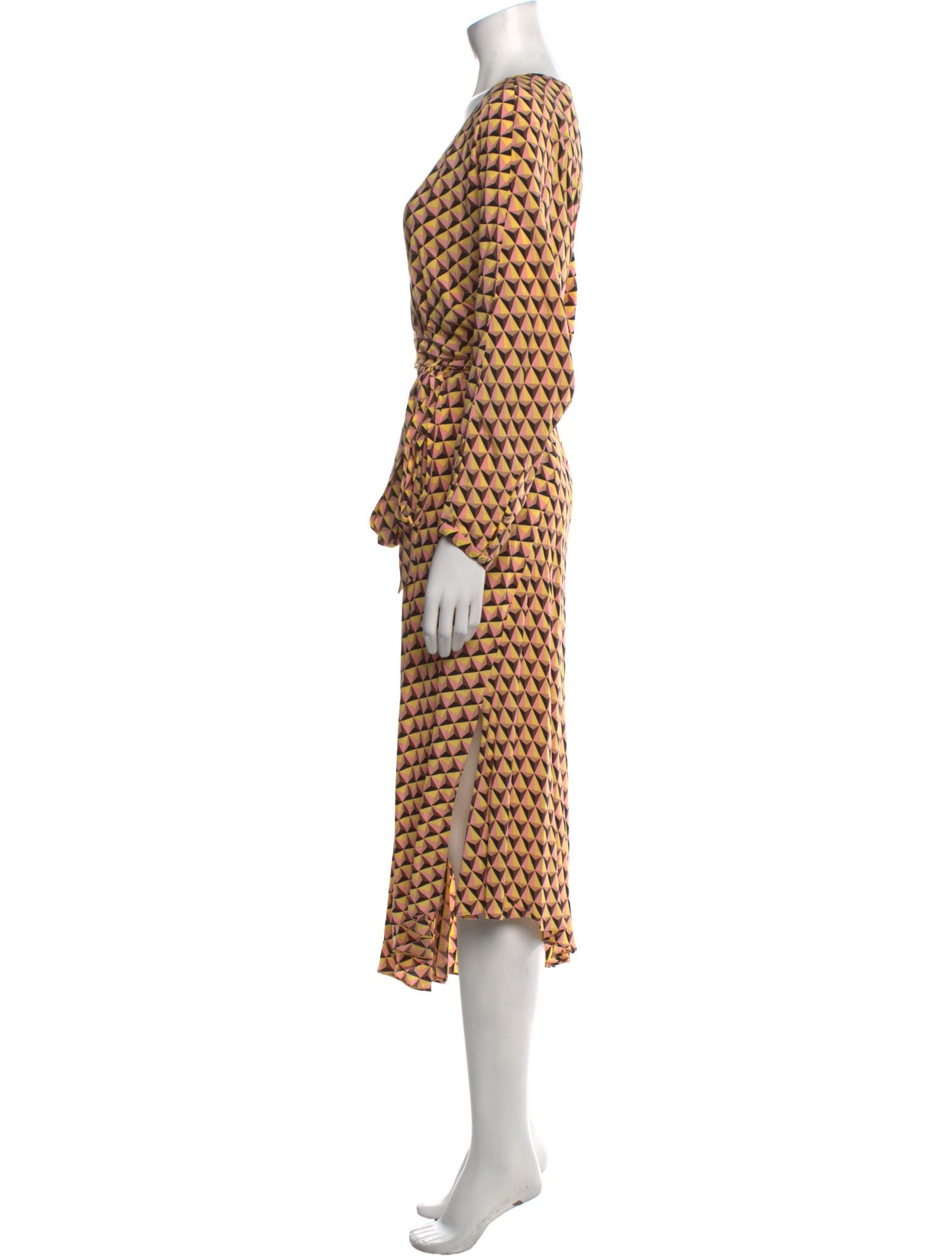 Diane von Furstenberg Printed Midi Length Dress