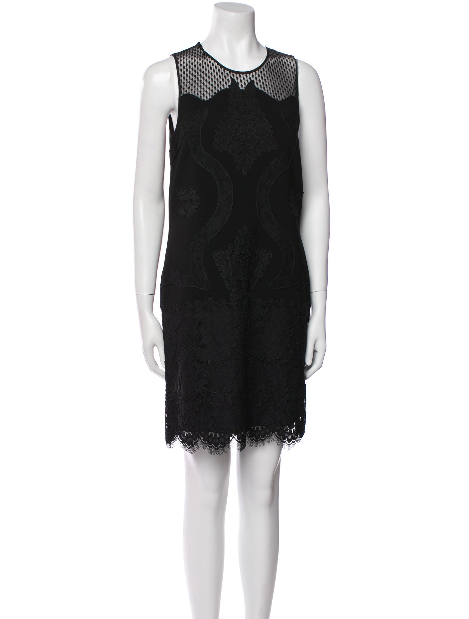 Diane von Furstenberg Lace Pattern Mini Dress
