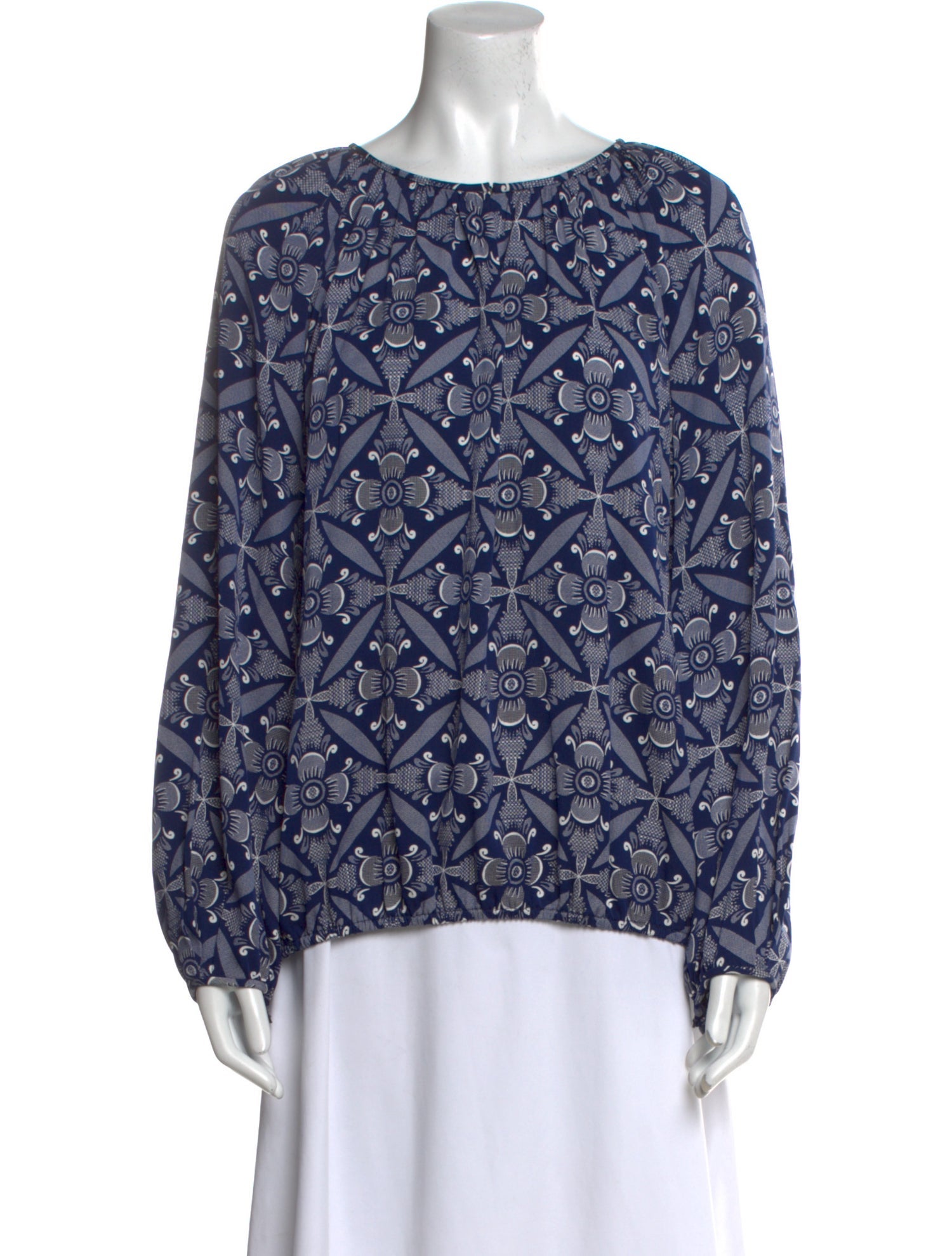 Diane von Furstenberg Silk Printed Blouse w/ Tags