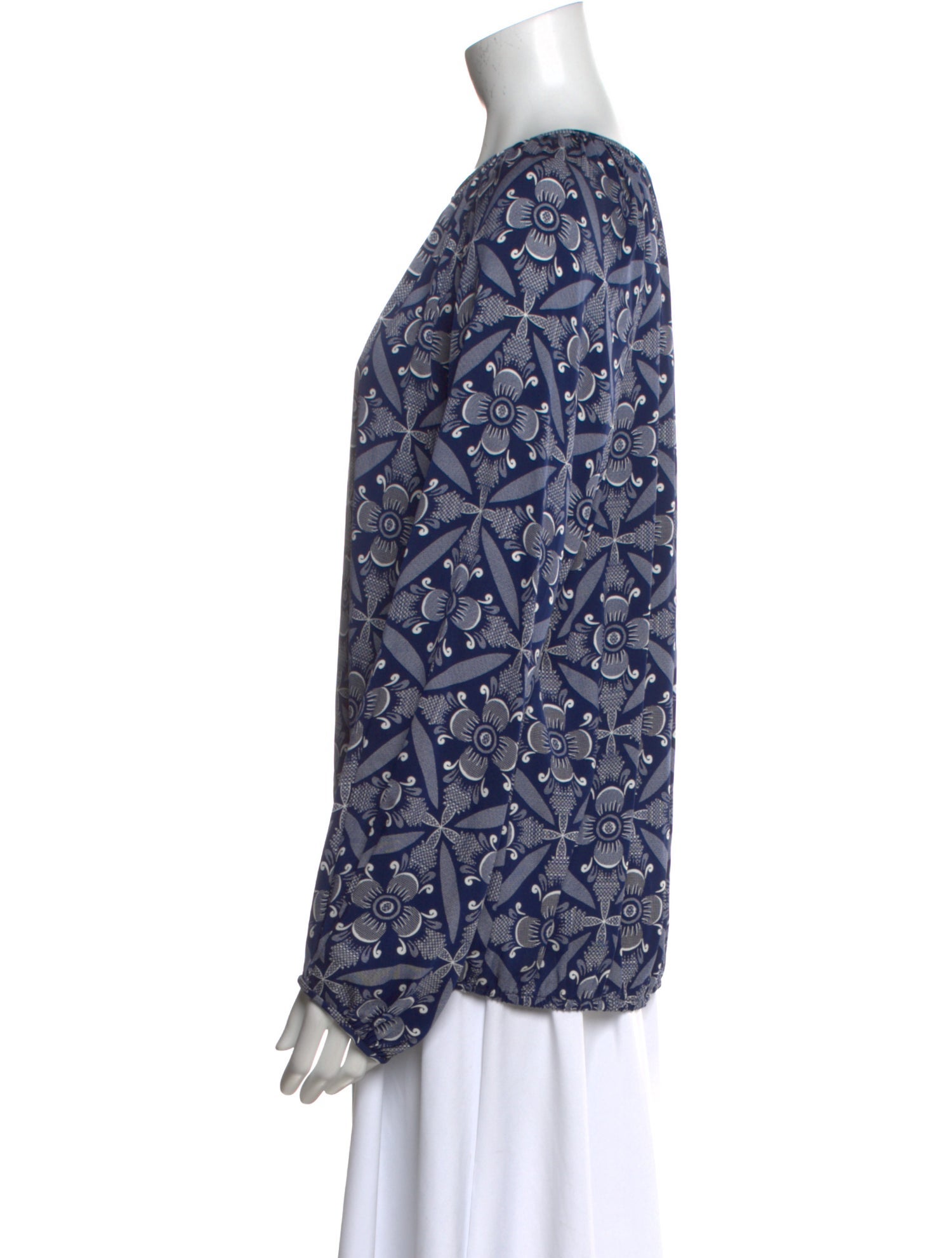 Diane von Furstenberg Silk Printed Blouse w/ Tags