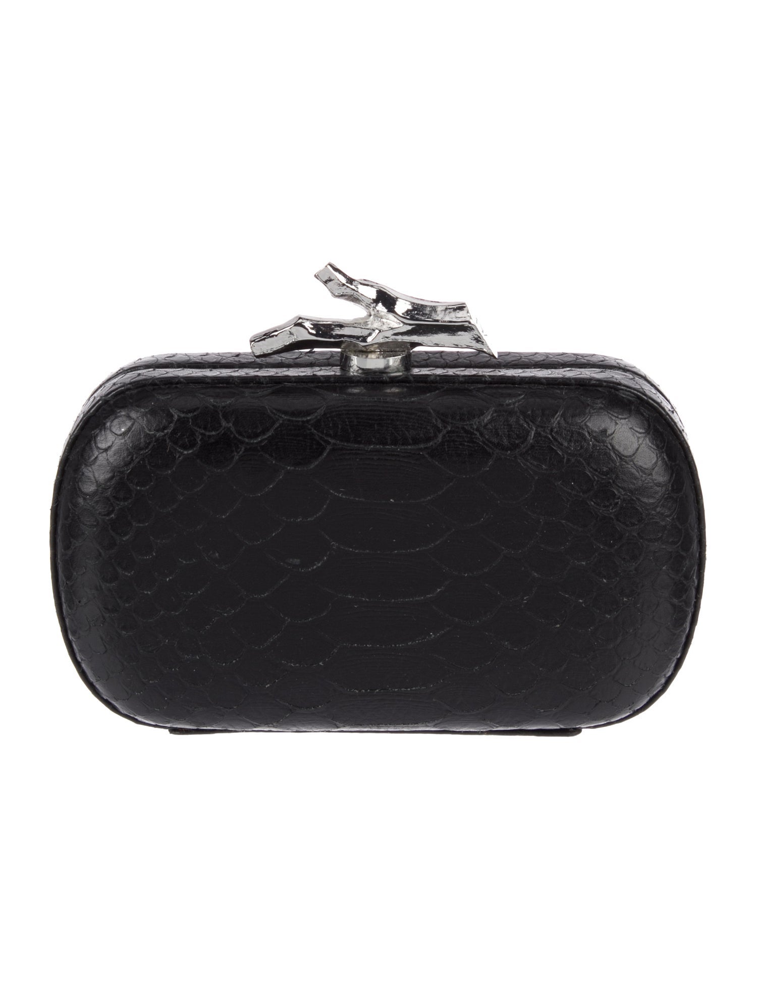 Diane von Furstenberg Embossed Leather Minaudière