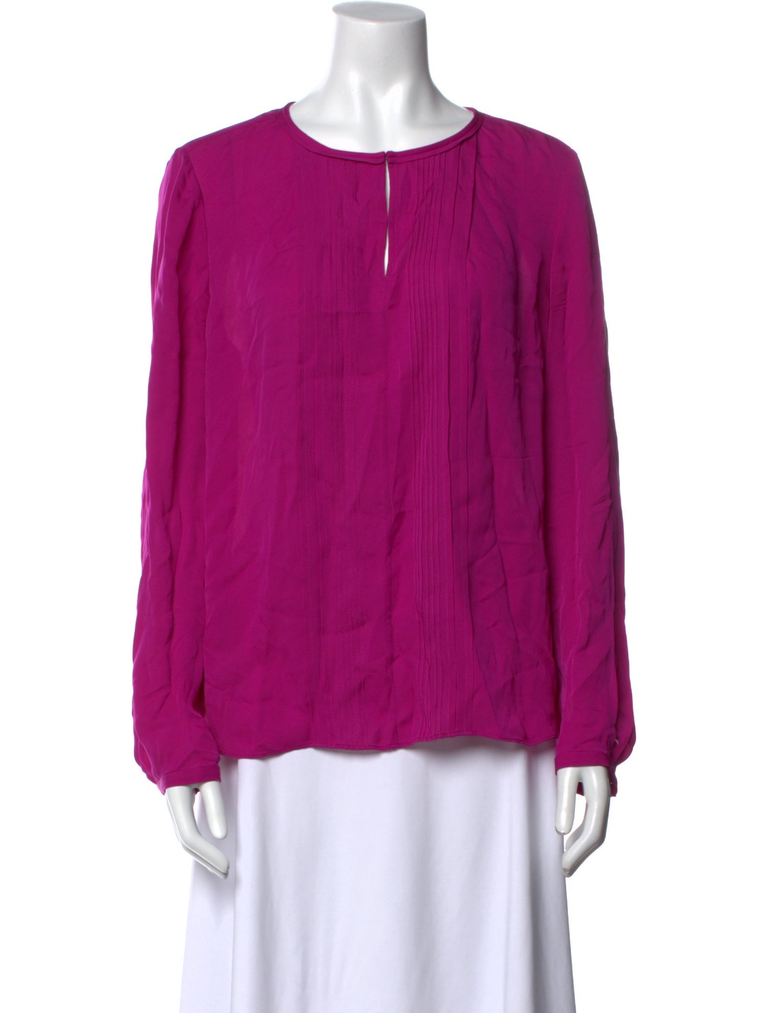 Diane von Furstenberg Silk Crew Neck Blouse