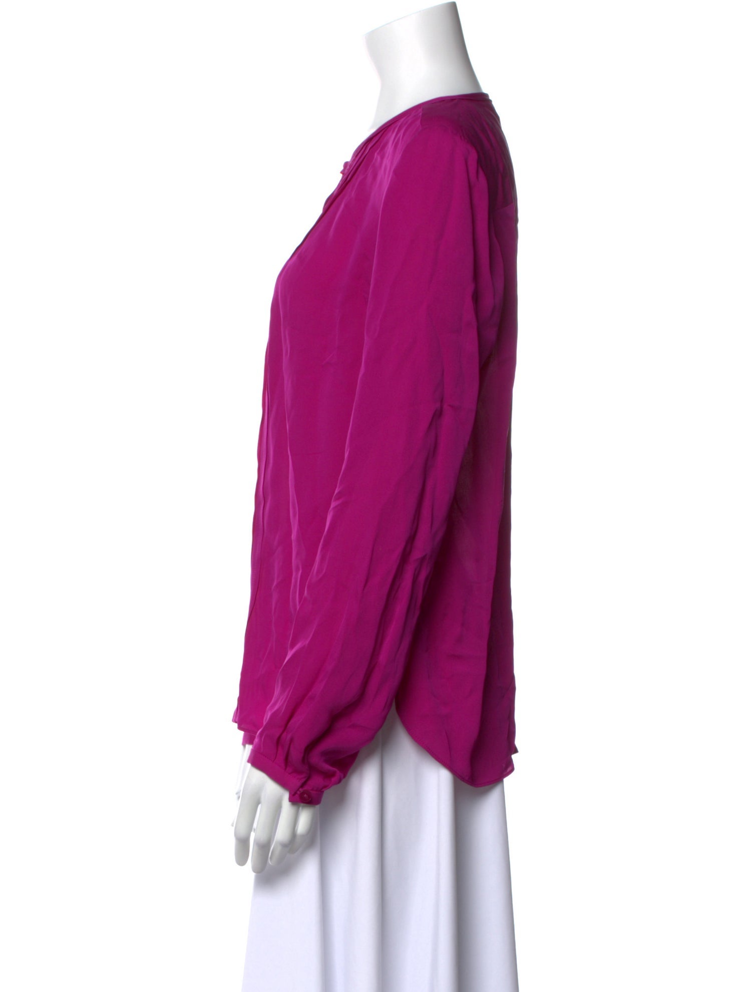 Diane von Furstenberg Silk Crew Neck Blouse