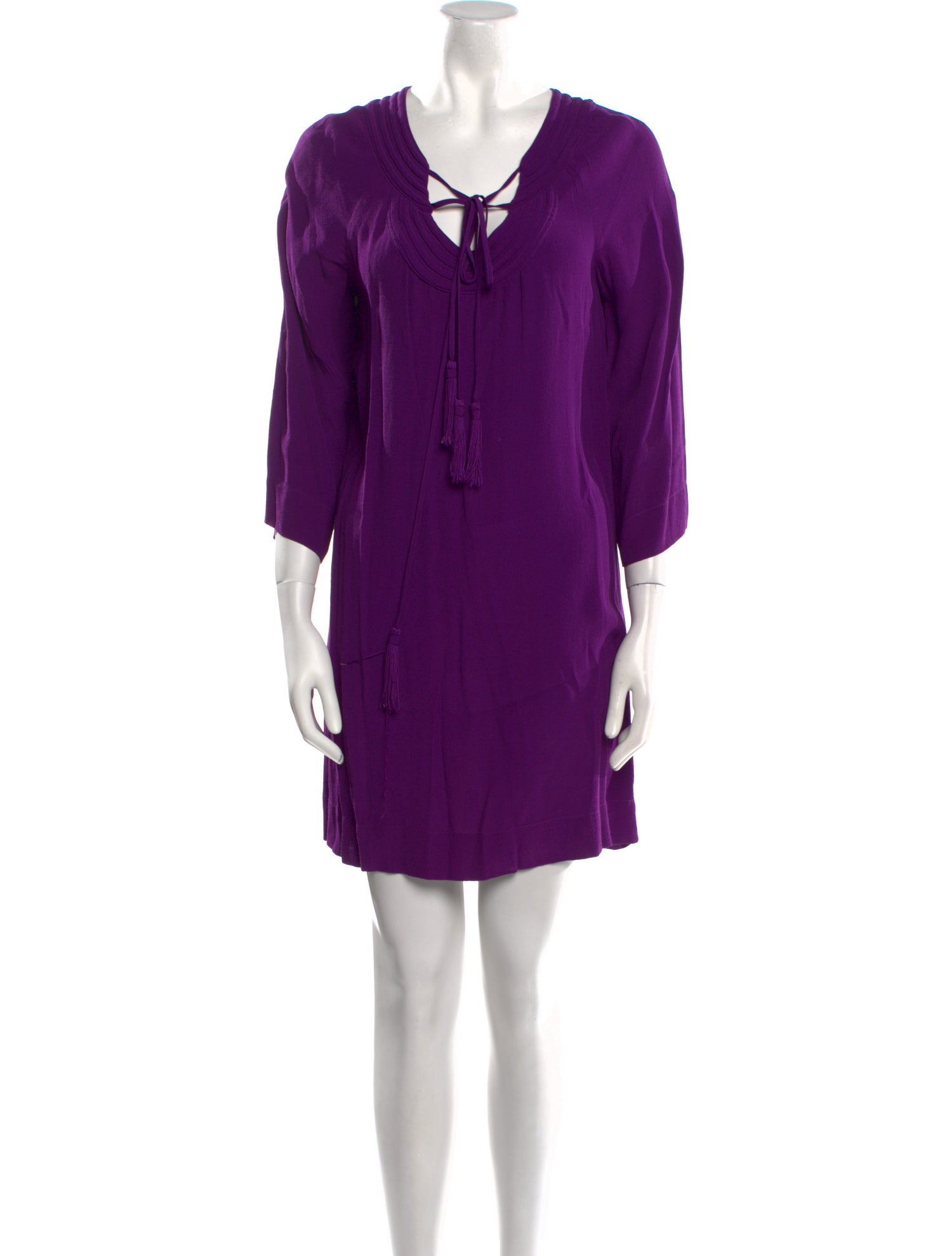 Diane von Furstenberg V-Neck Mini Dress