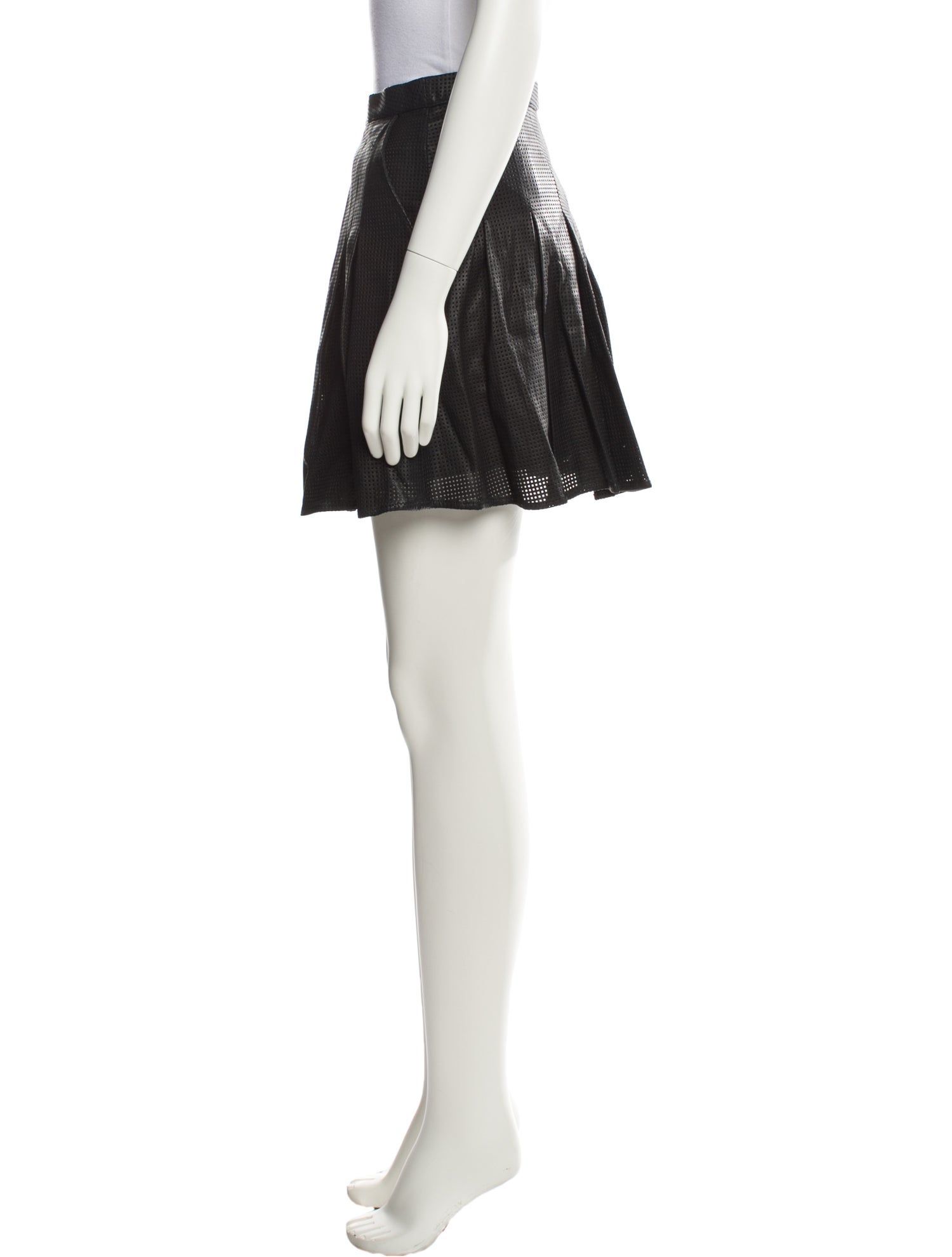 Diane von Furstenberg Leather Mini Skirt