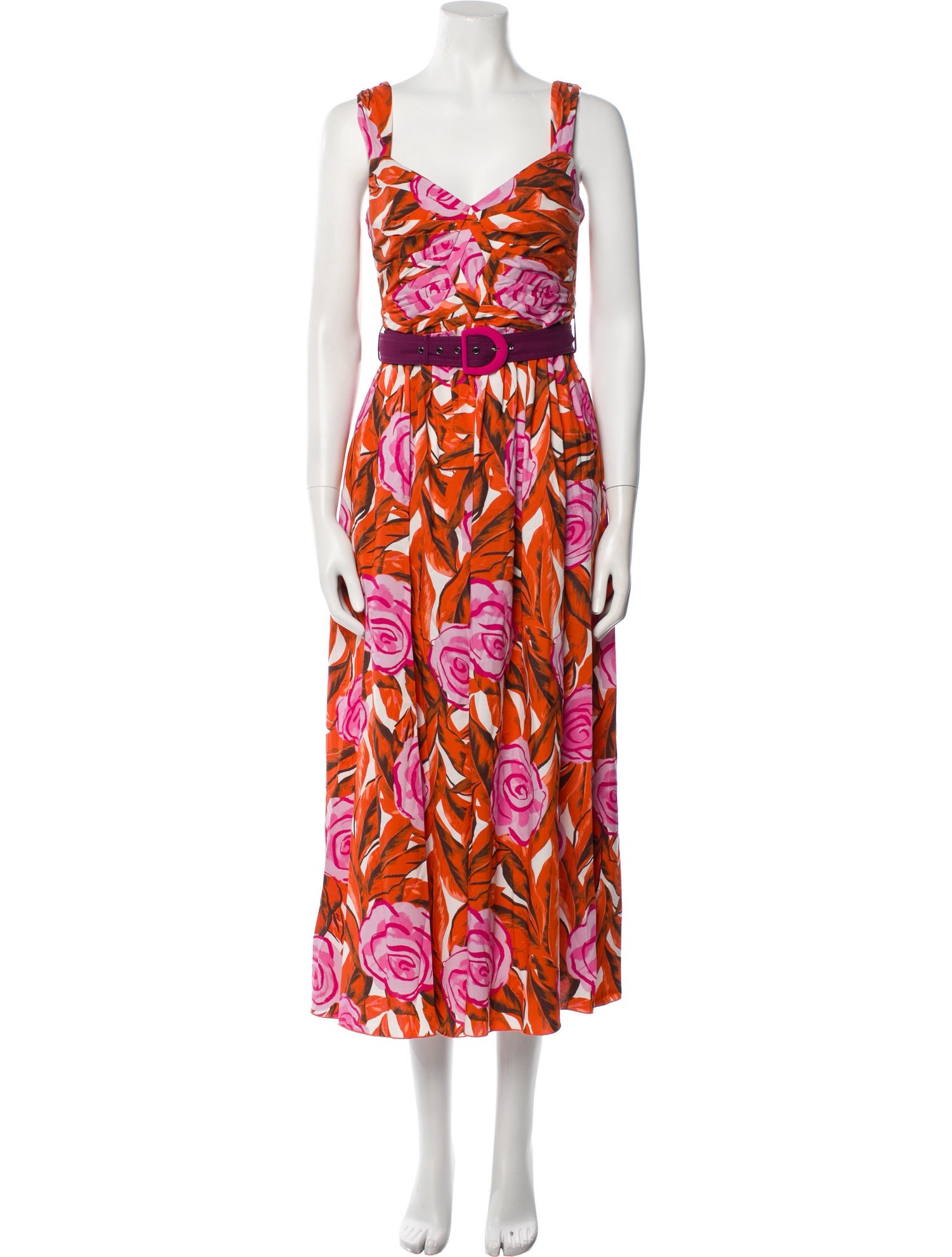 Diane von Furstenberg Floral Print Long Dress