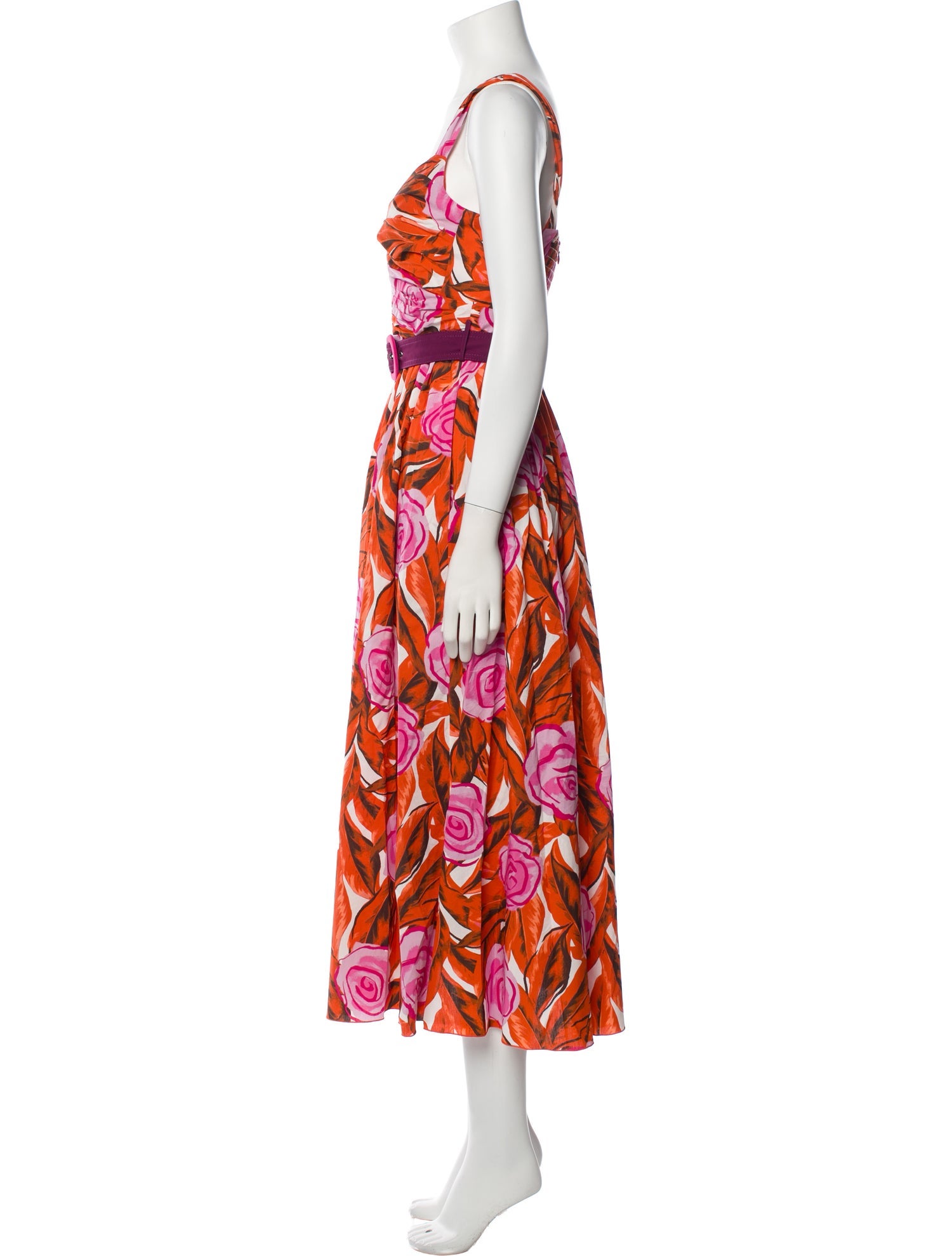 Diane von Furstenberg Floral Print Long Dress
