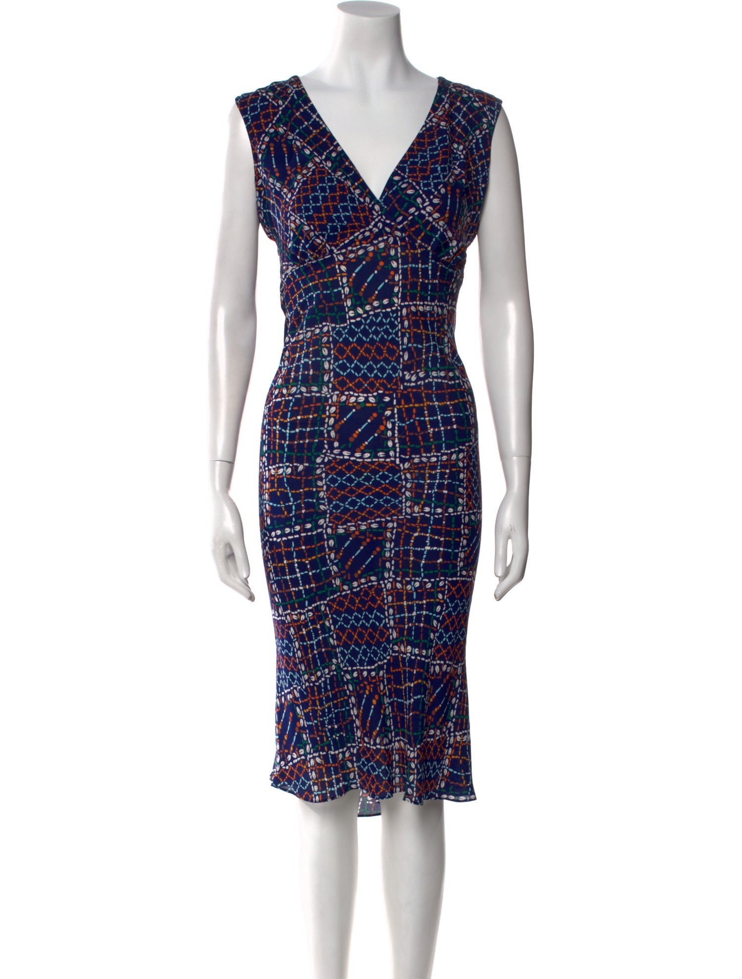 Diane von Furstenberg Silk Midi Length Dress