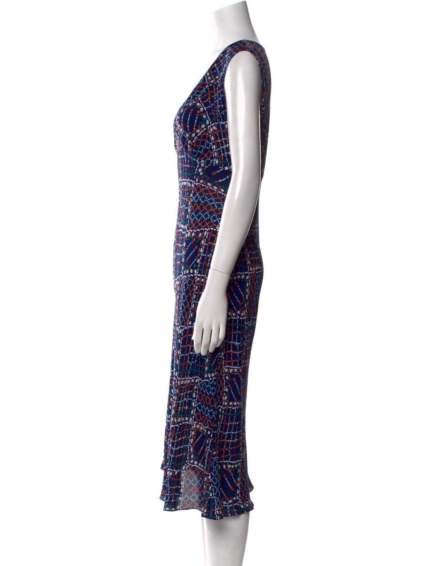 Diane von Furstenberg Silk Midi Length Dress