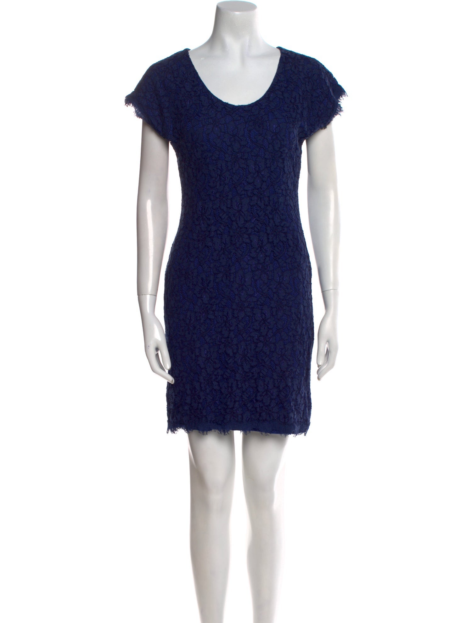 Diane von Furstenberg Scoop Neck Mini Dress