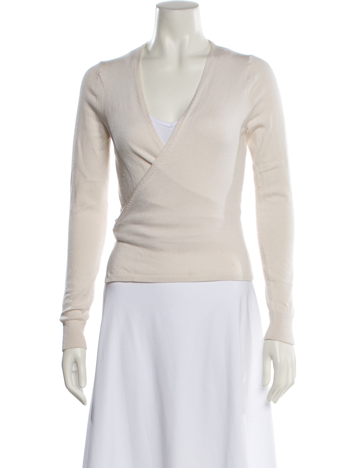 Diane von Furstenberg Silk V-Neck Sweater