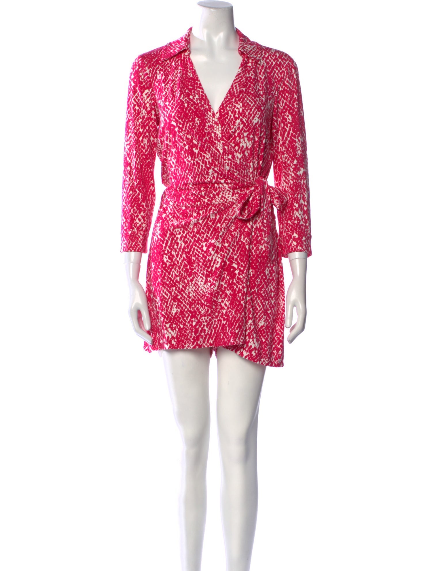Diane von Furstenberg Animal Print Romper