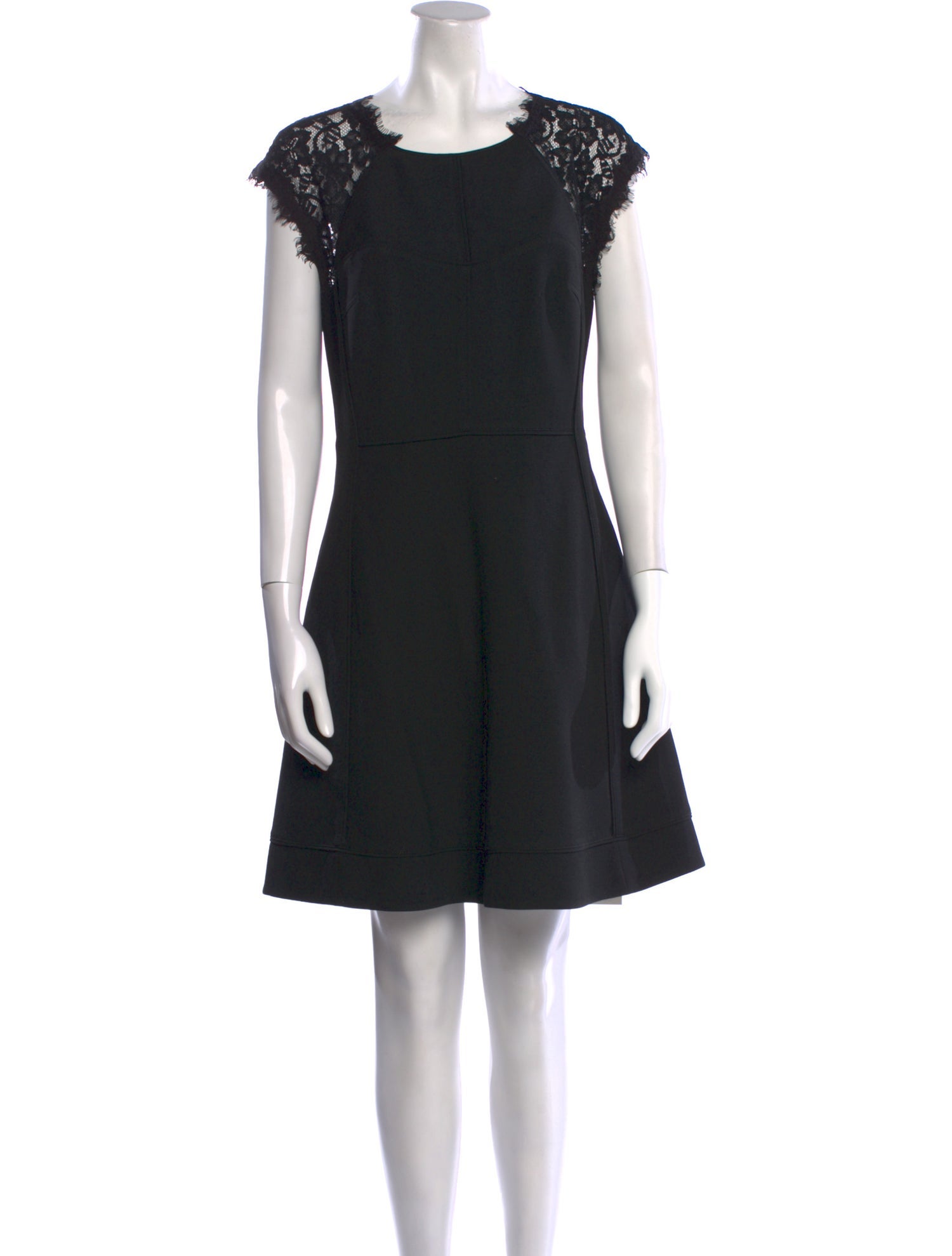 Diane von Furstenberg Bateau Neckline Mini Dress