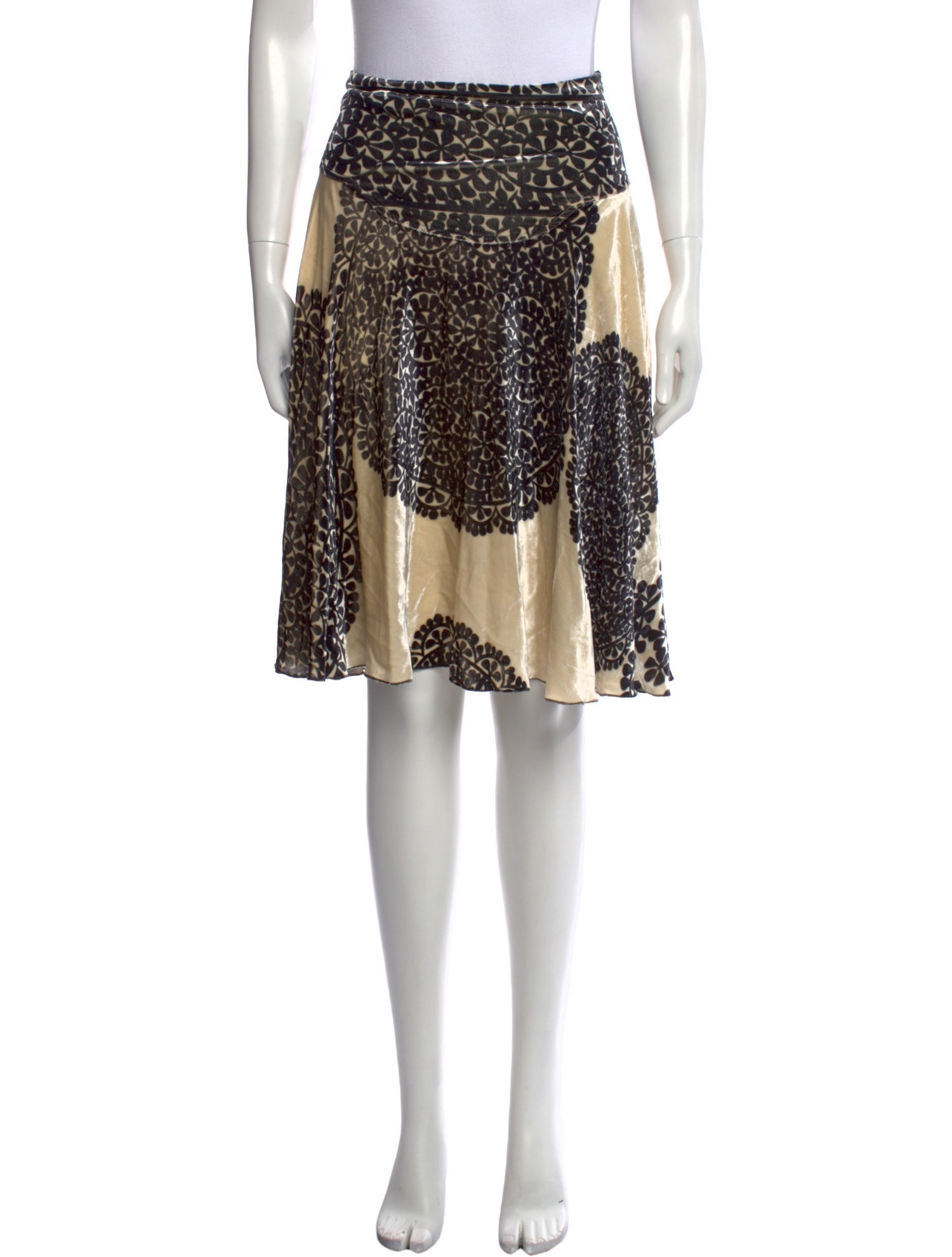 Diane von Furstenberg Printed Knee-Length Skirt