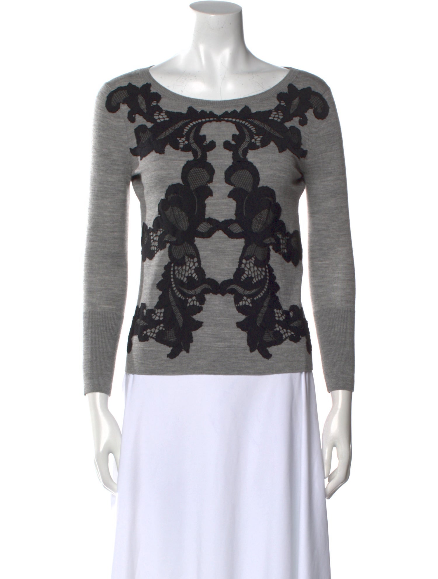 Diane von Furstenberg Wool Printed Sweater