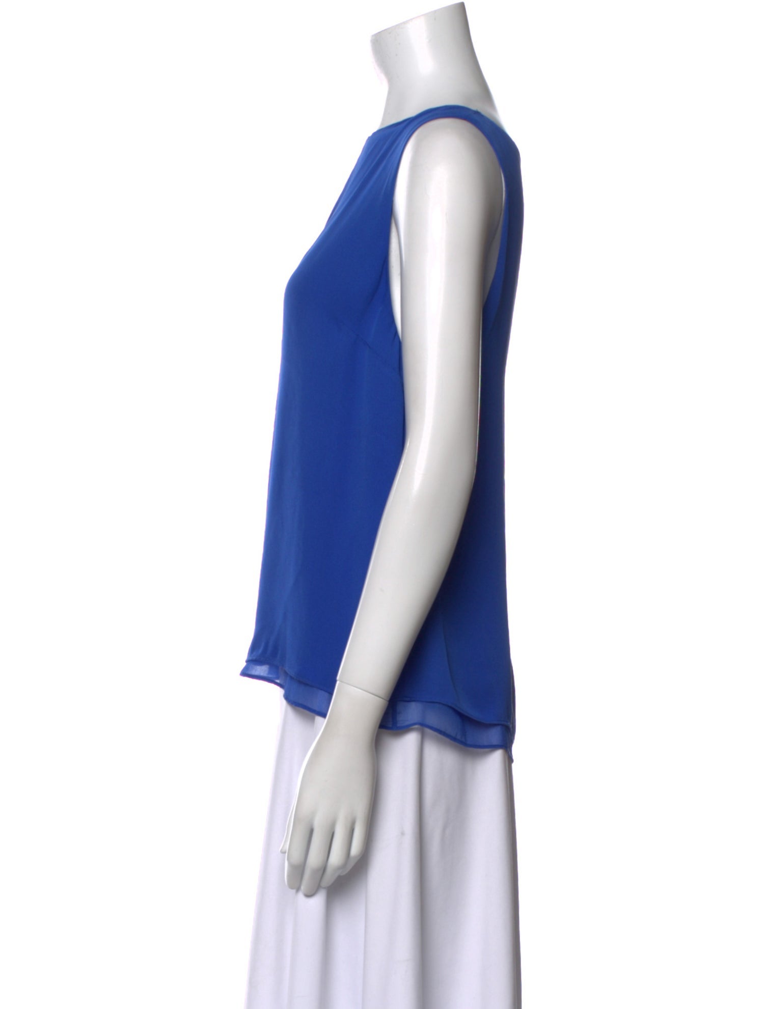 Diane von Furstenberg Silk Crew Neck Blouse