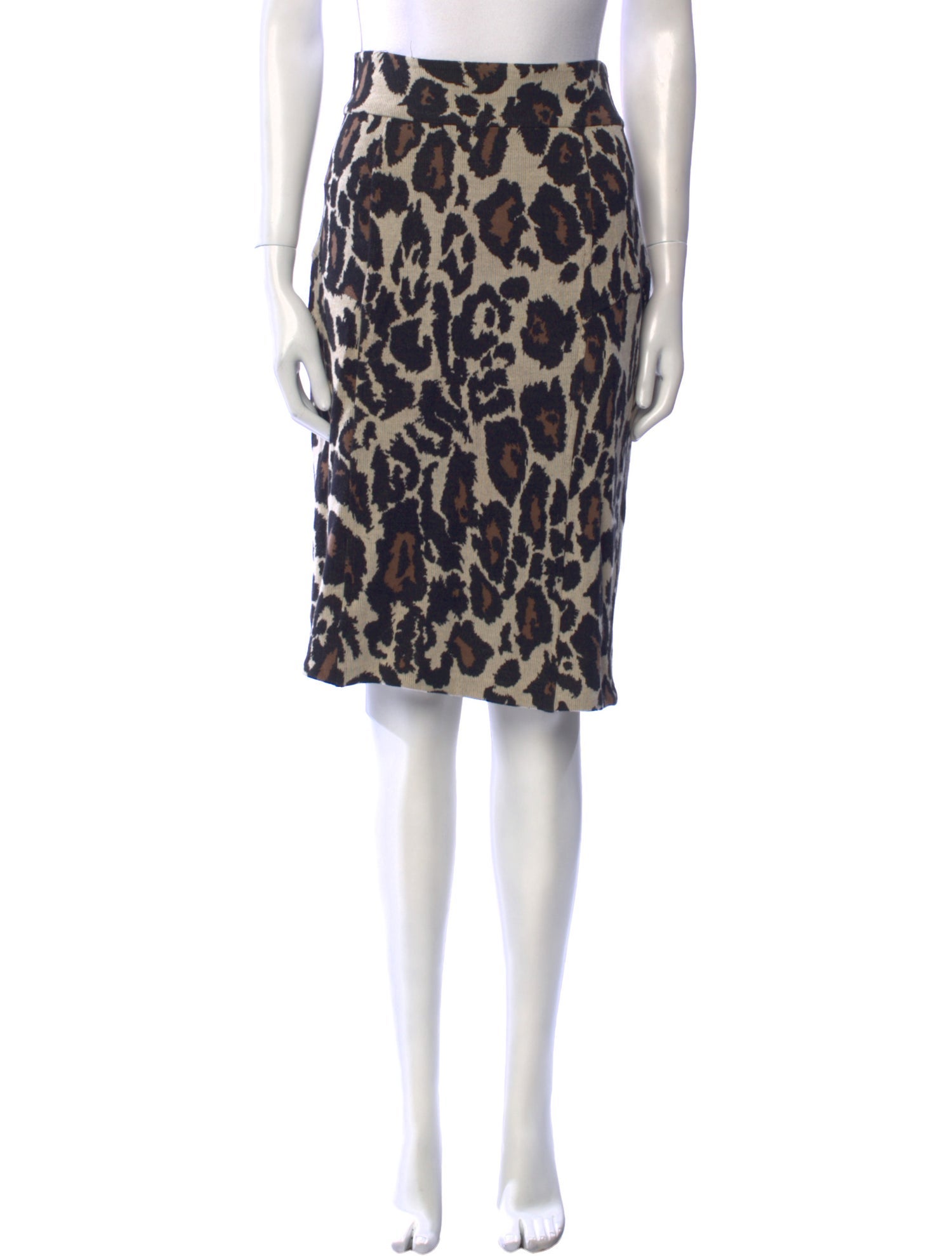 Diane von Furstenberg Animal Print Knee-Length Skirt