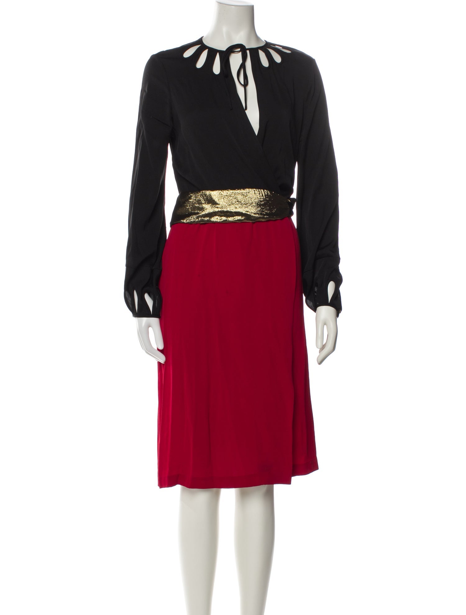 Diane von Furstenberg V-Neck Mini Dress