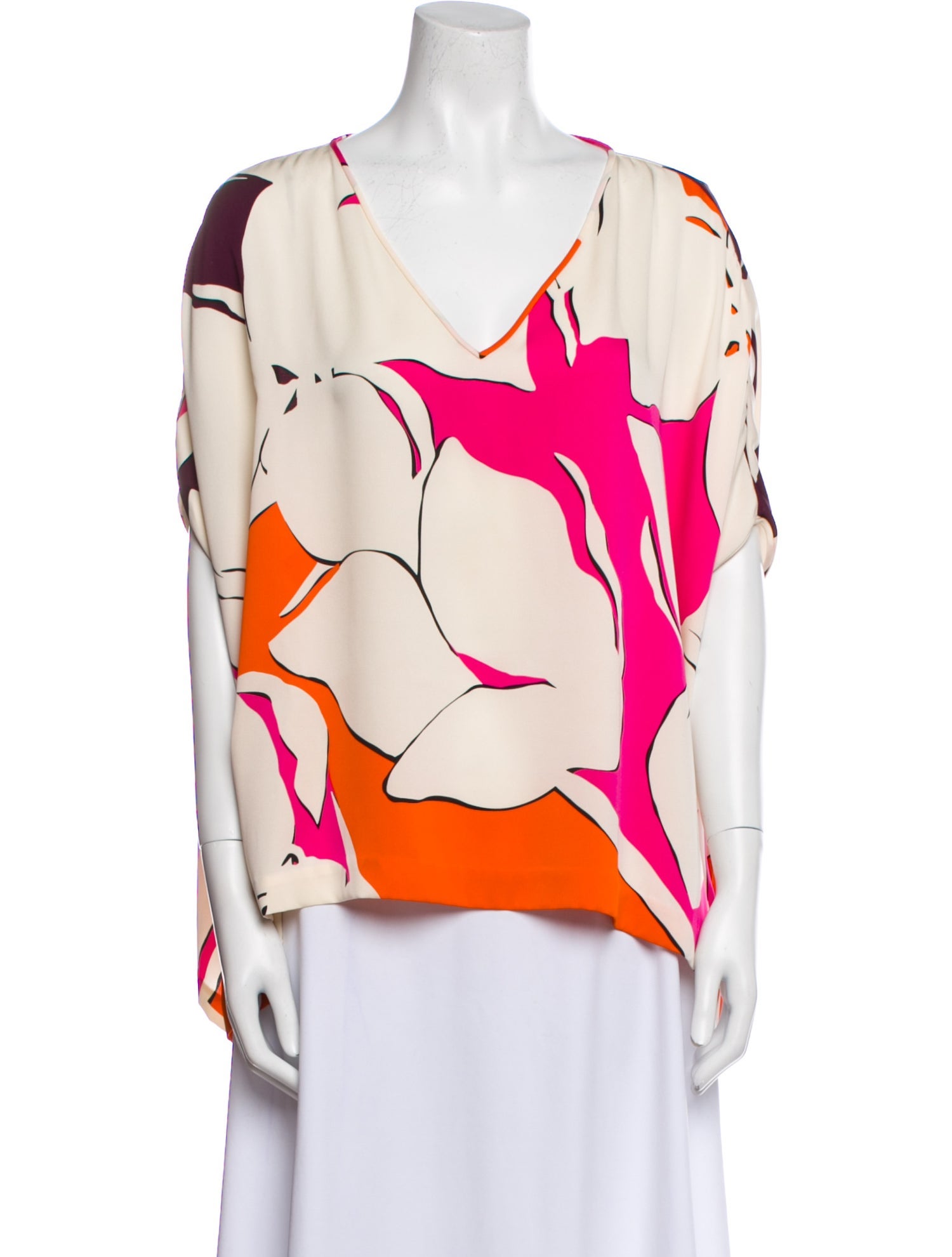 Diane von Furstenberg Silk Printed Blouse