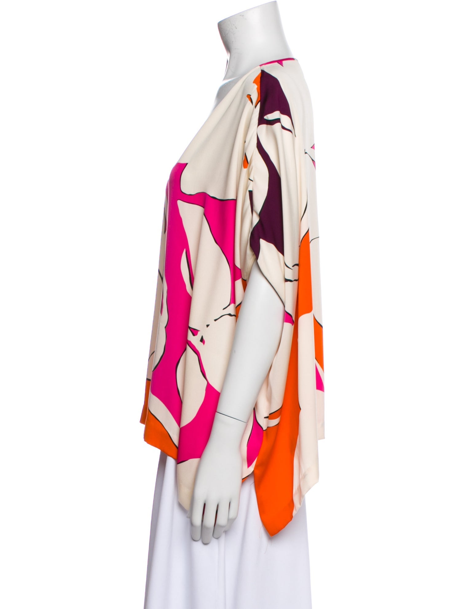 Diane von Furstenberg Silk Printed Blouse