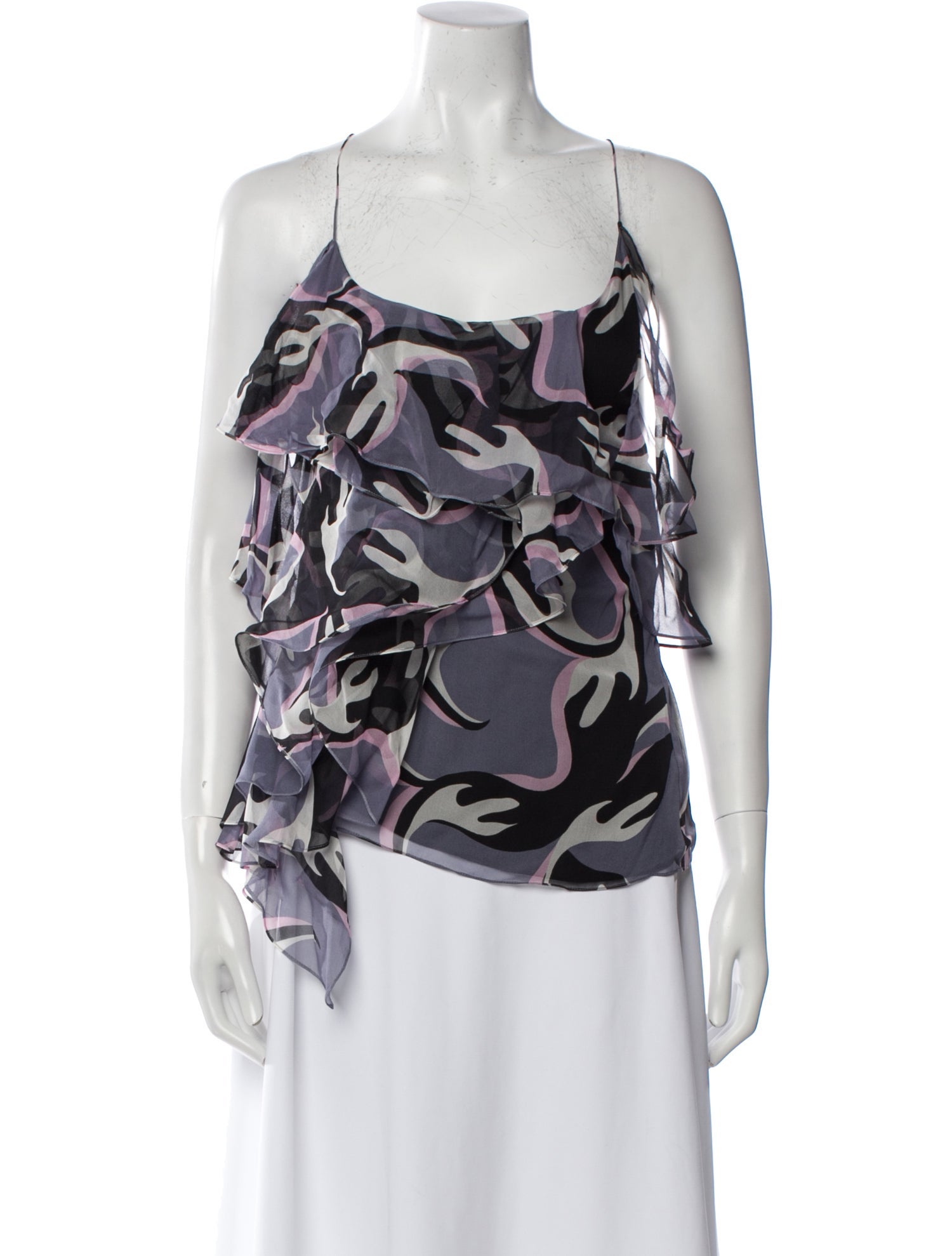 Diane von Furstenberg Silk Printed Blouse