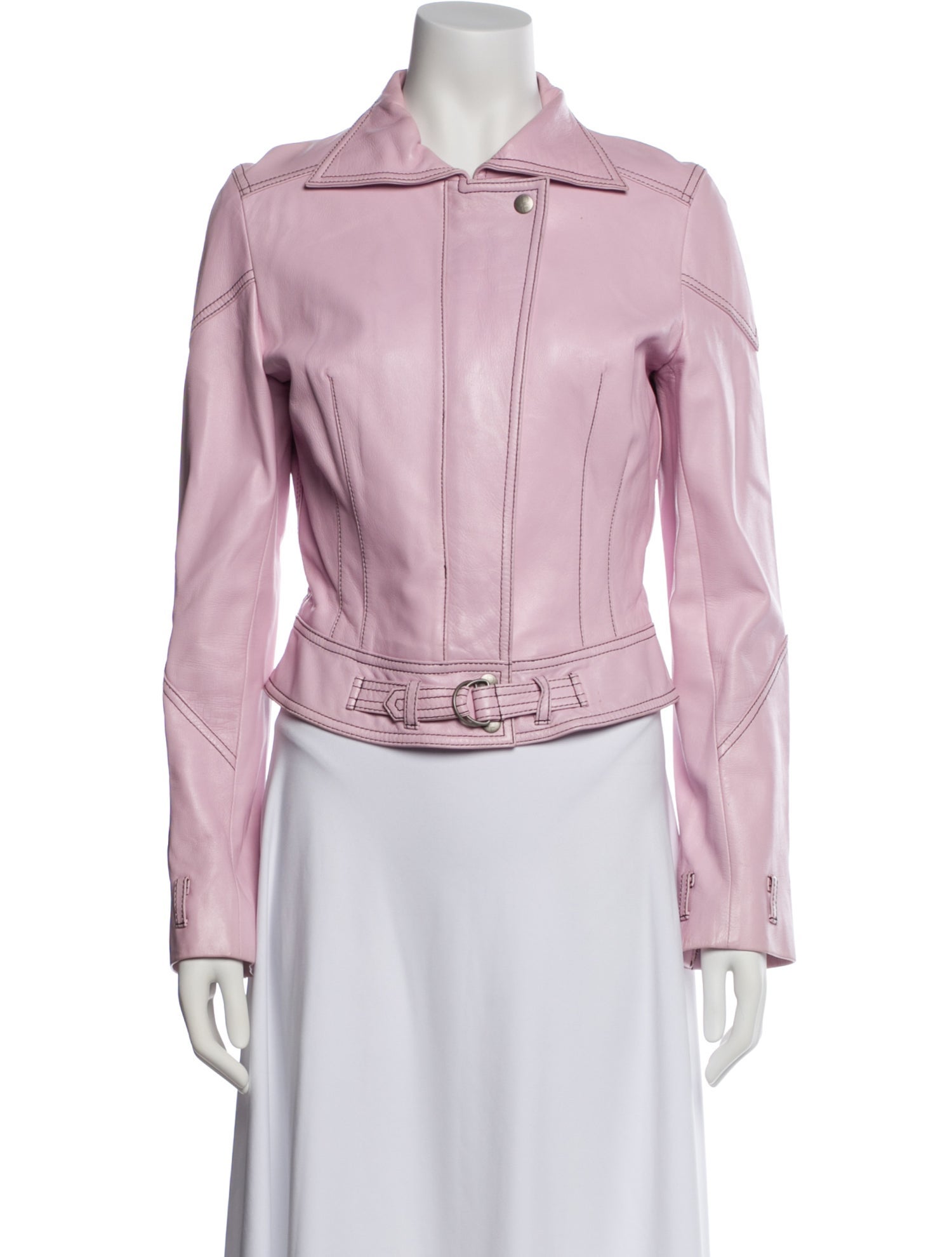 Diane von Furstenberg Leather Biker Jacket