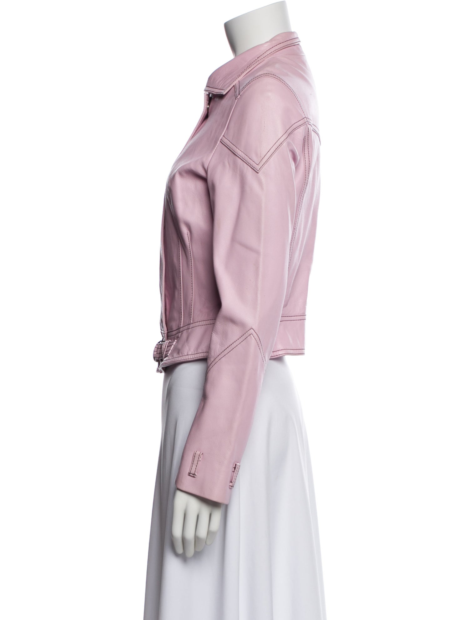 Diane von Furstenberg Leather Biker Jacket