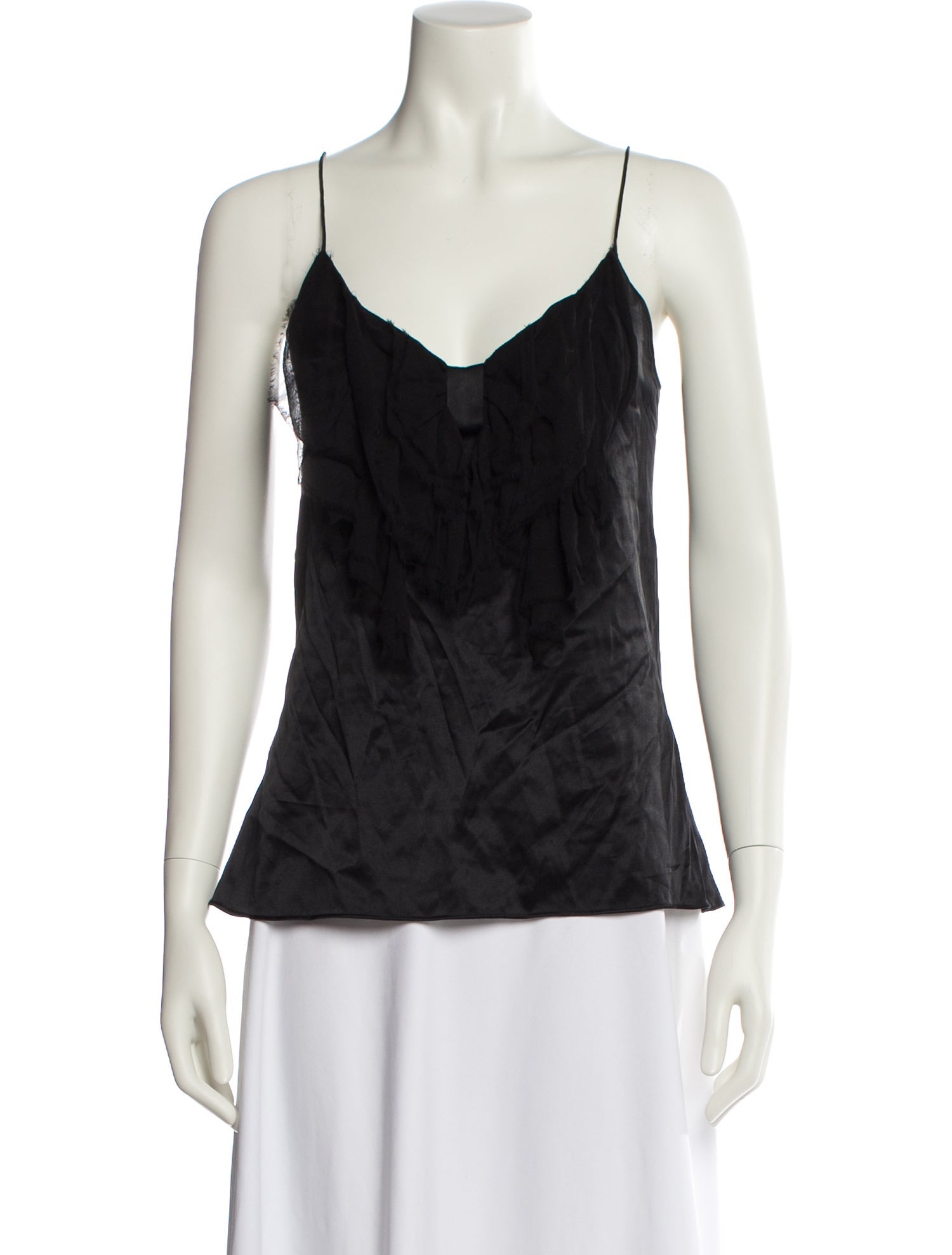 Diane von Furstenberg Silk V-Neck Top
