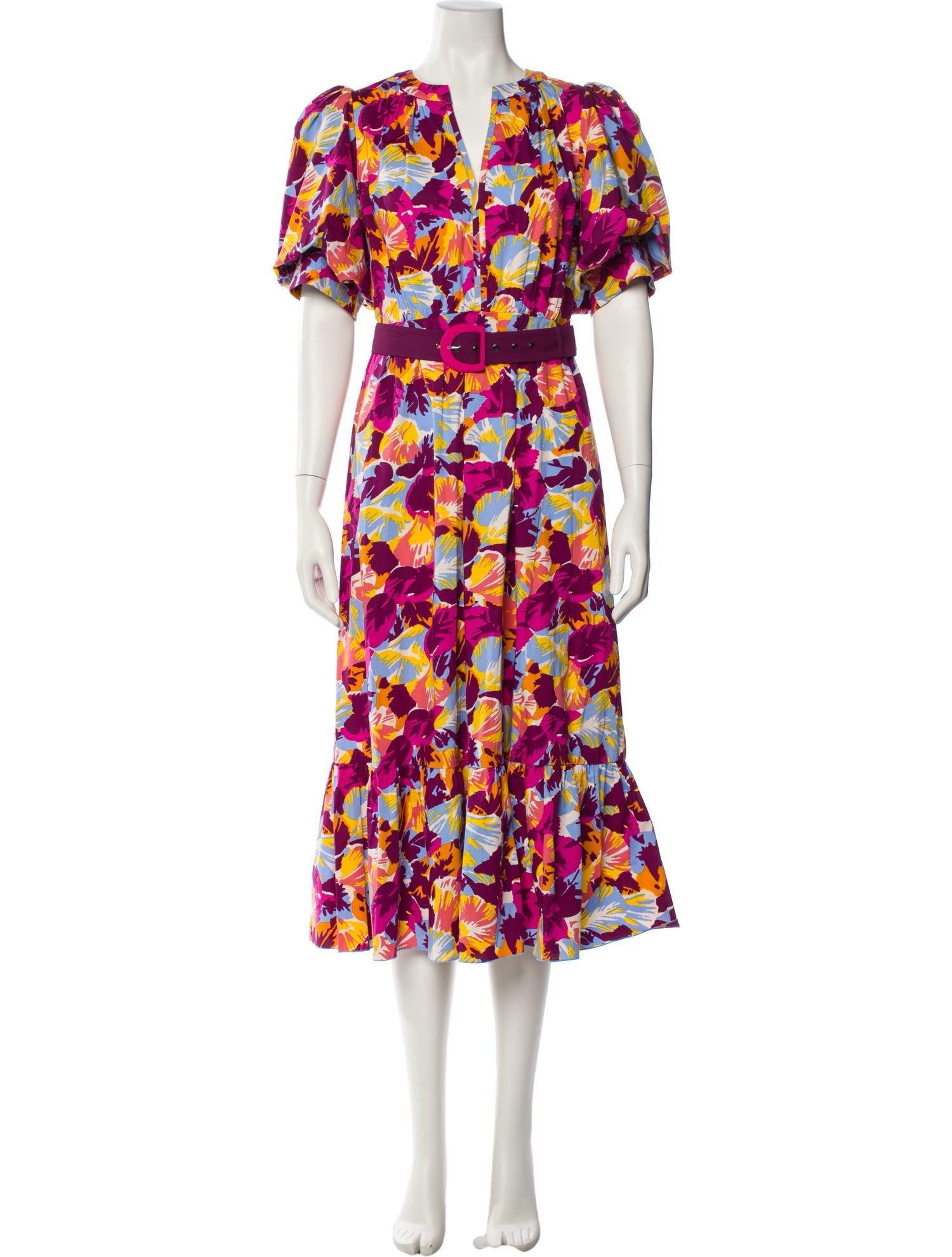 Diane von Furstenberg Floral Print Long Dress