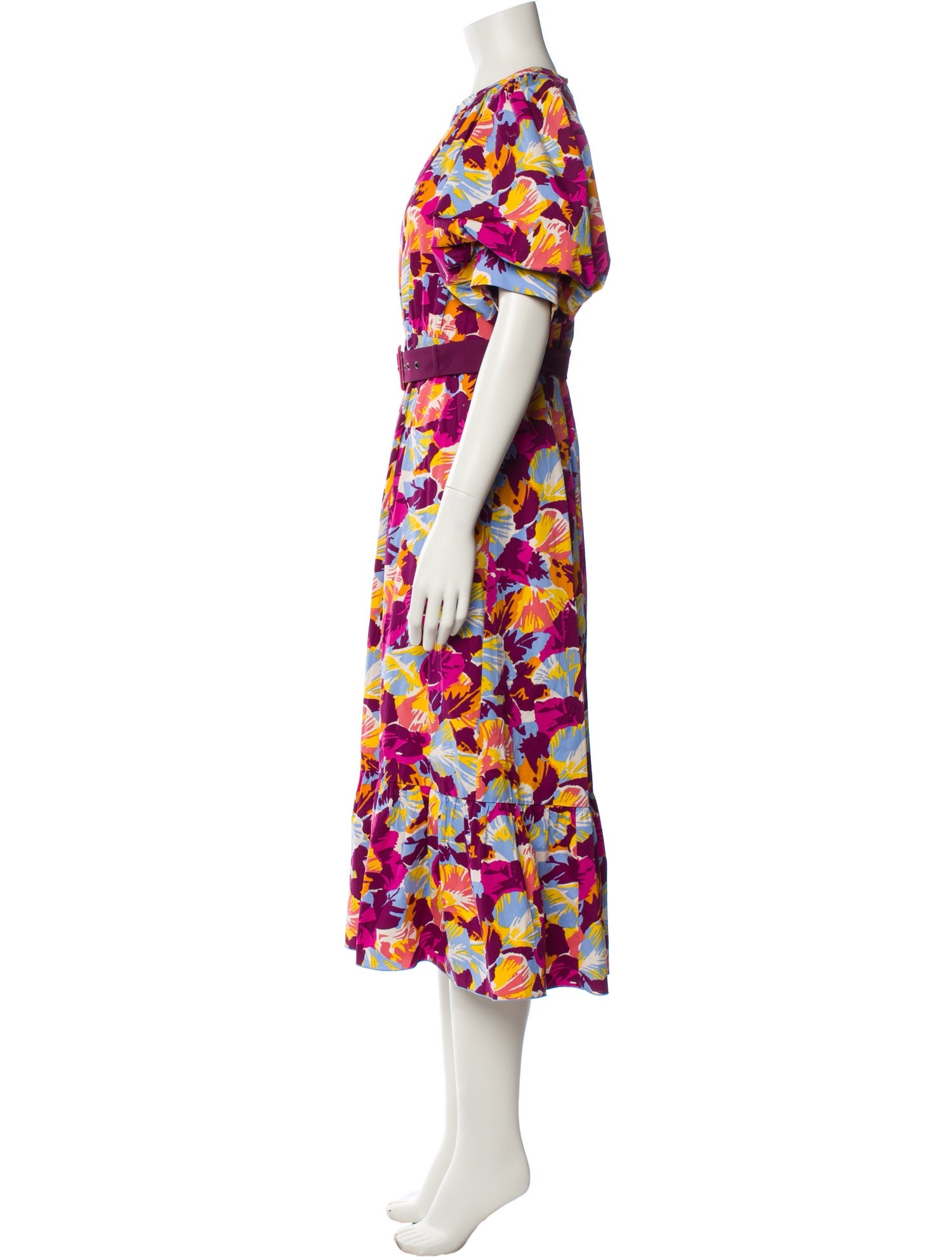 Diane von Furstenberg Floral Print Long Dress