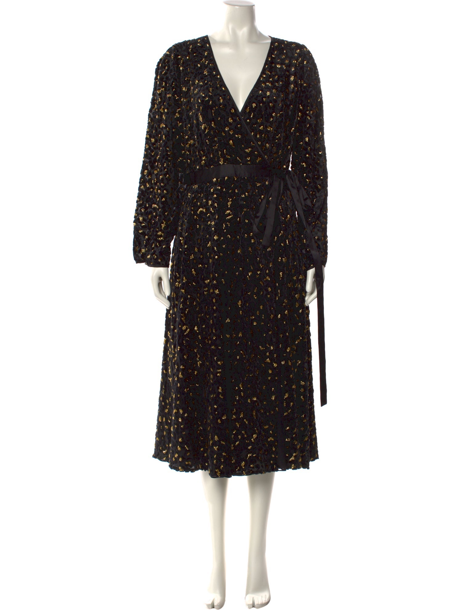 Diane von Furstenberg V-Neck Long Dress