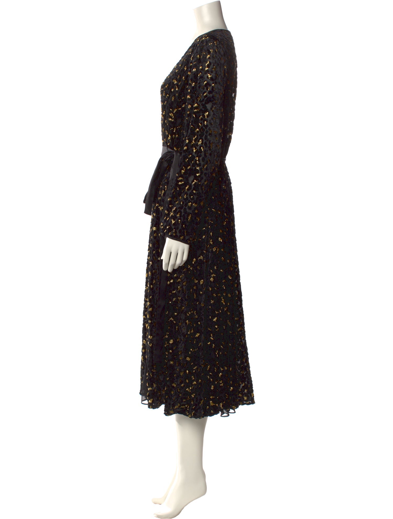 Diane von Furstenberg V-Neck Long Dress