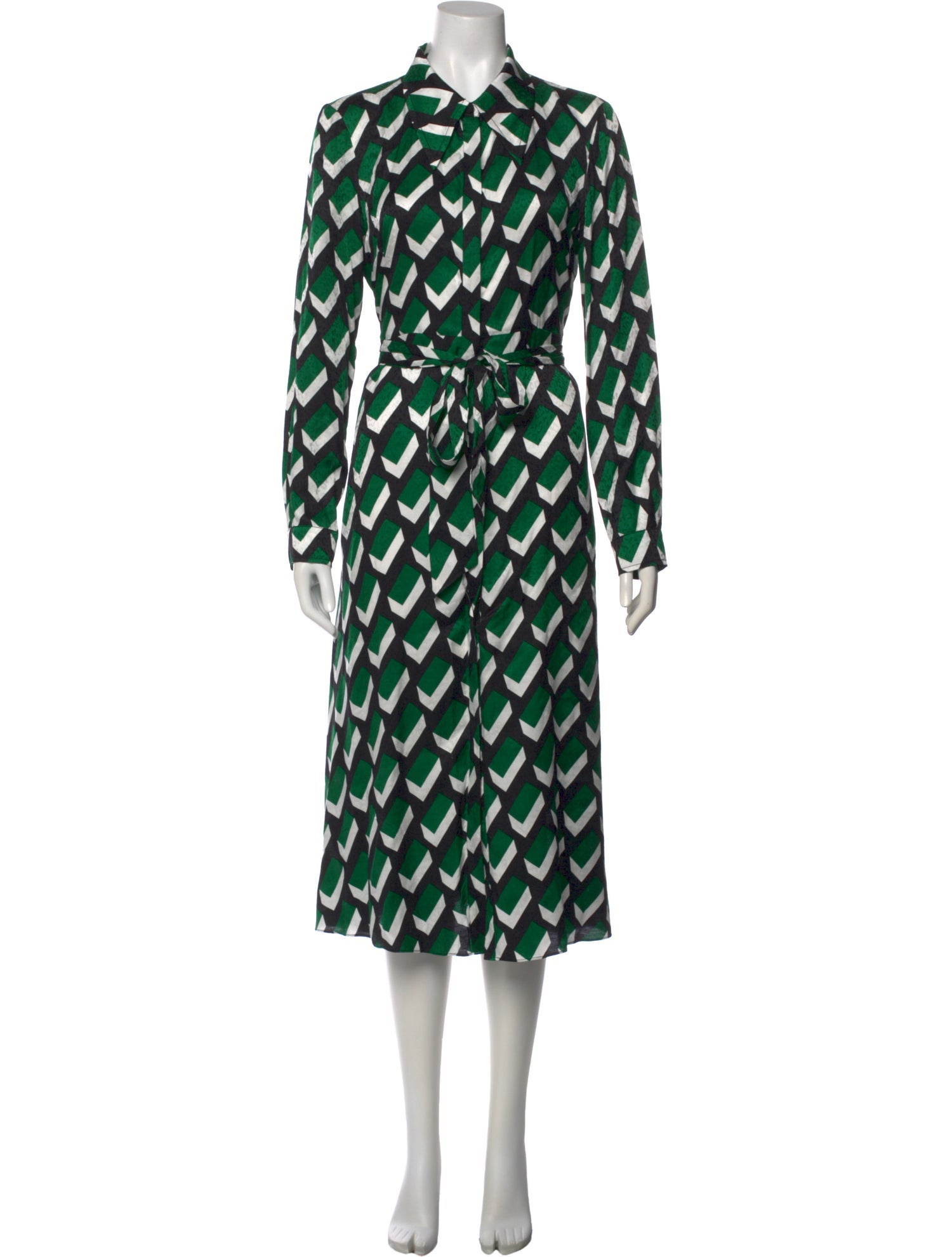Diane von Furstenberg Printed Midi Length Dress