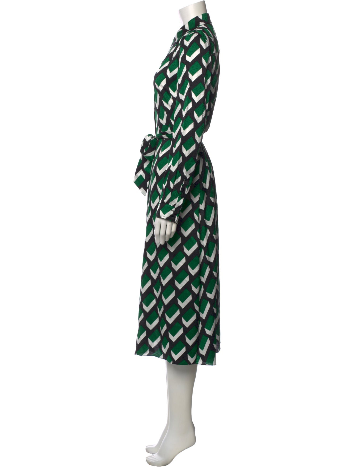 Diane von Furstenberg Printed Midi Length Dress