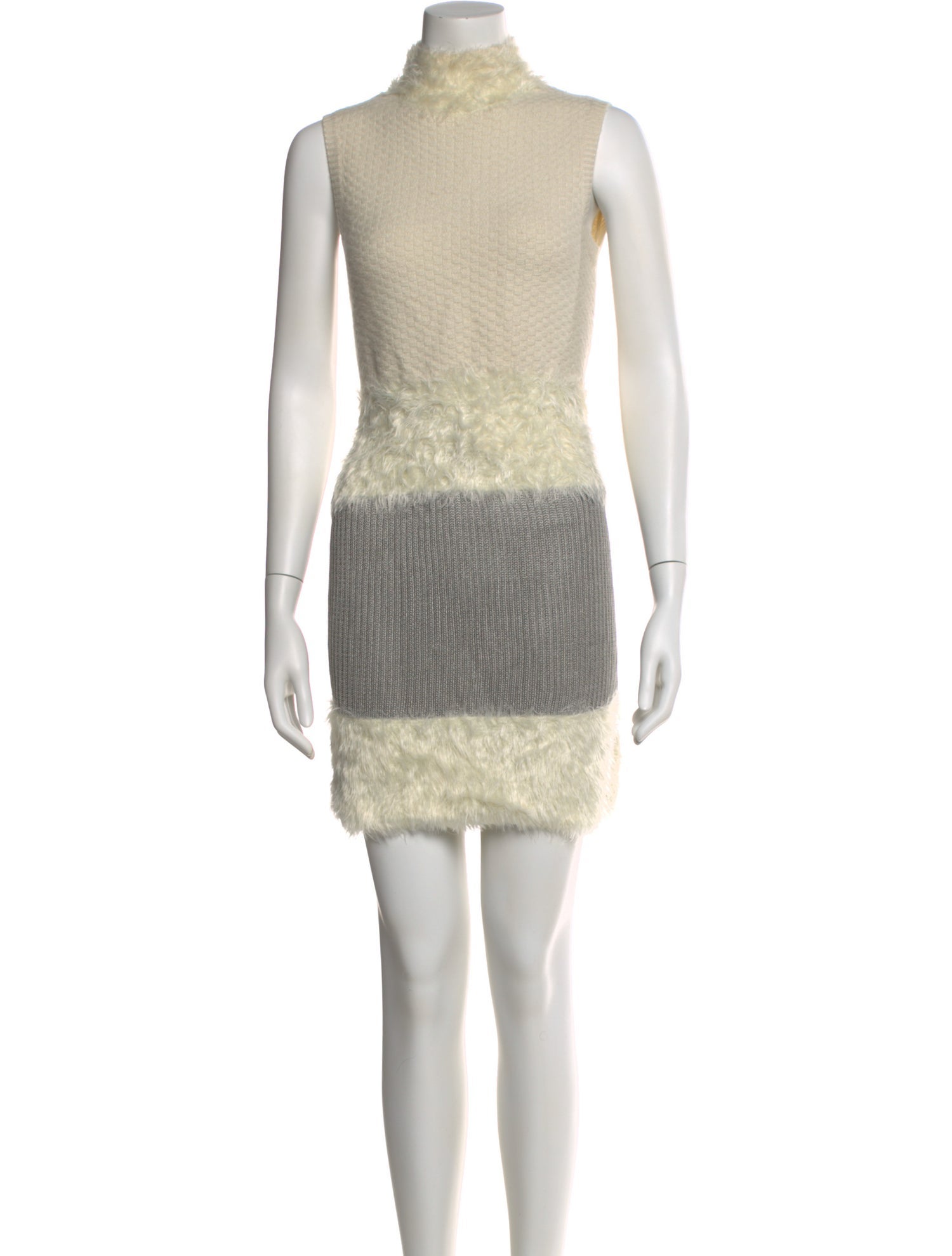 Diane von Furstenberg Colorblock Pattern Mini Dress