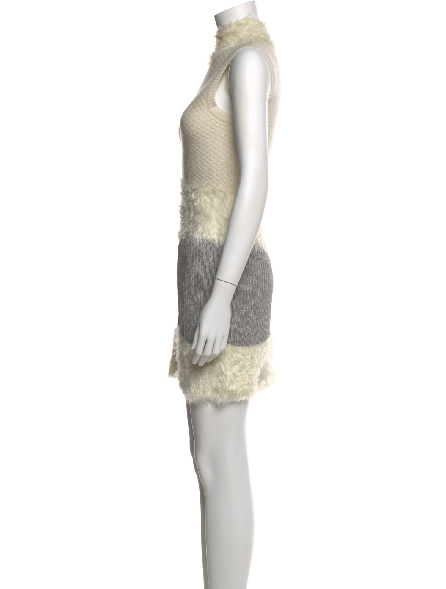 Diane von Furstenberg Colorblock Pattern Mini Dress