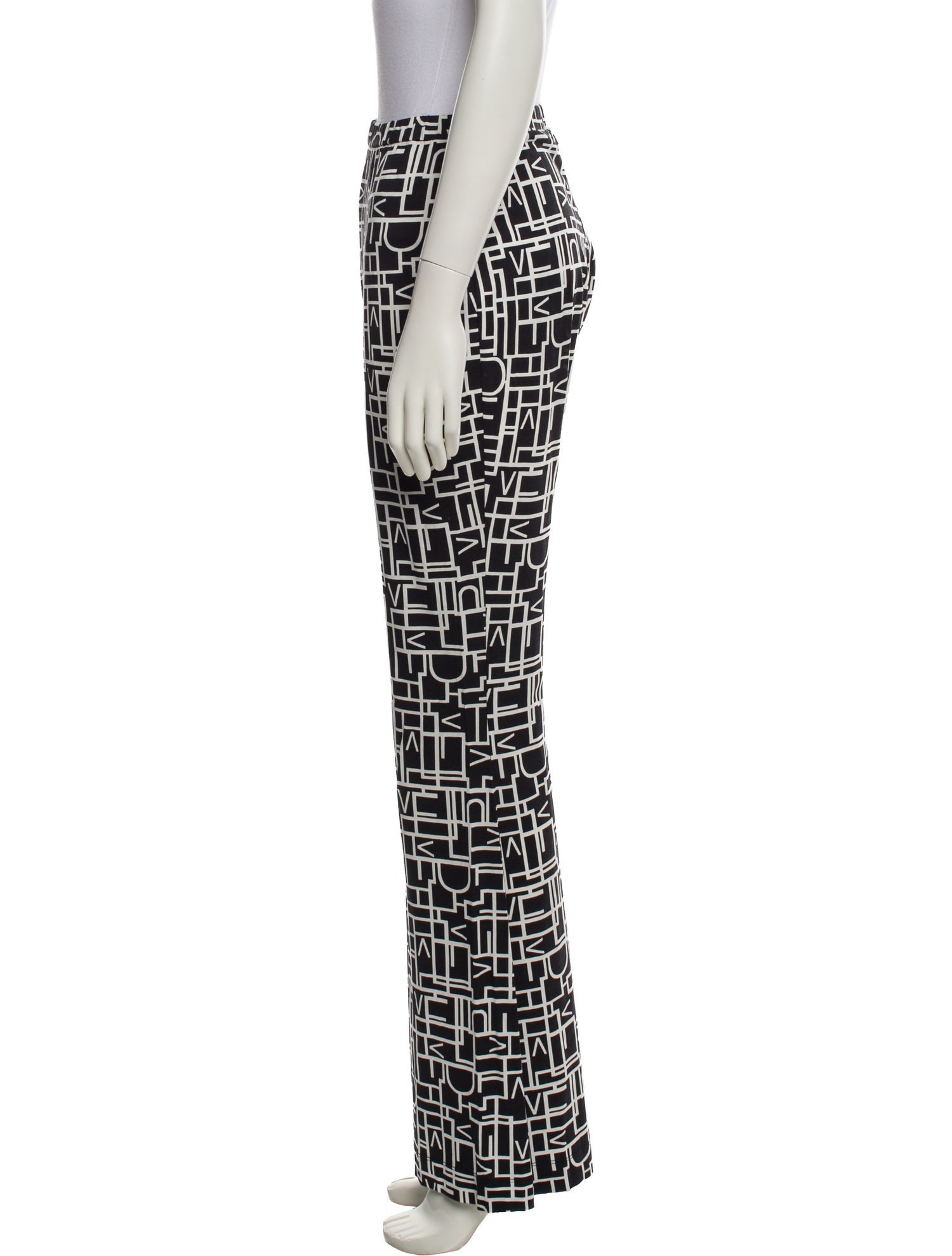 Diane von Furstenberg Printed Wide Leg Pants