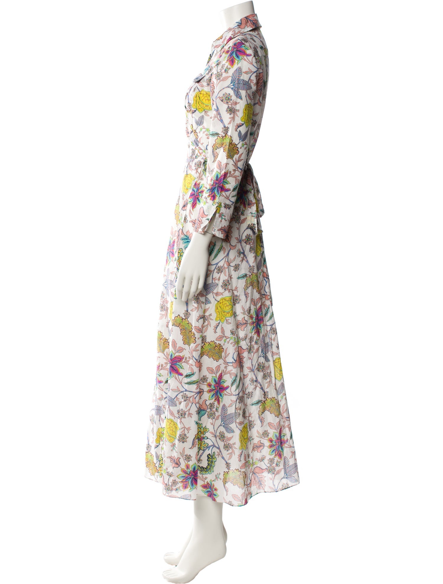 Diane von Furstenberg Floral Print Long Dress