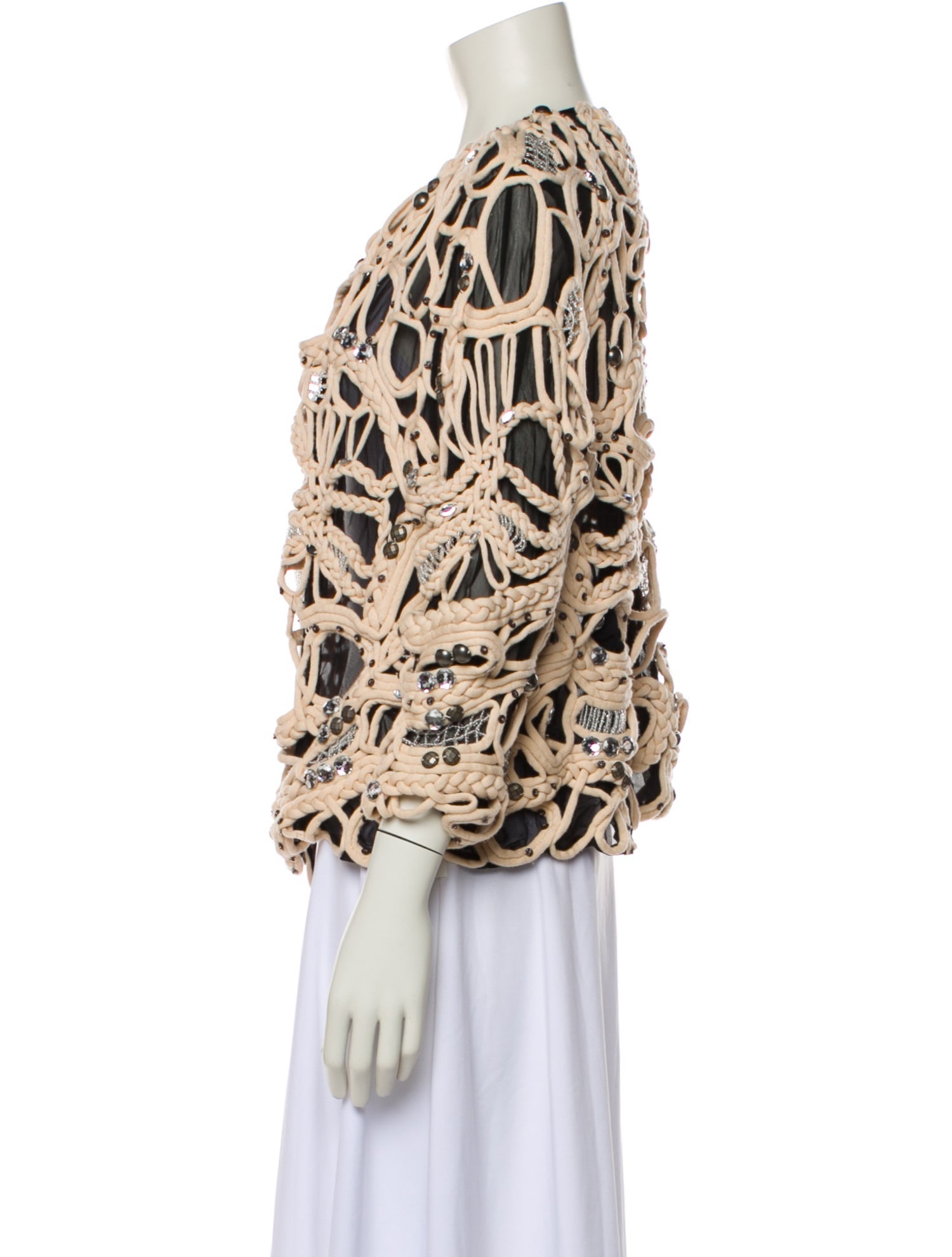 Diane von Furstenberg Wool Printed Evening Jacket