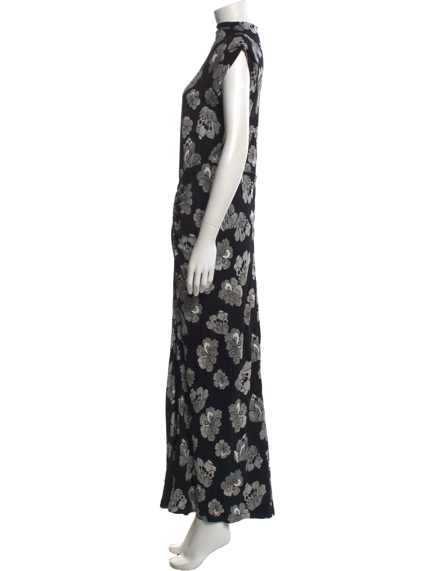 Diane von Furstenberg Floral Print Long Dress