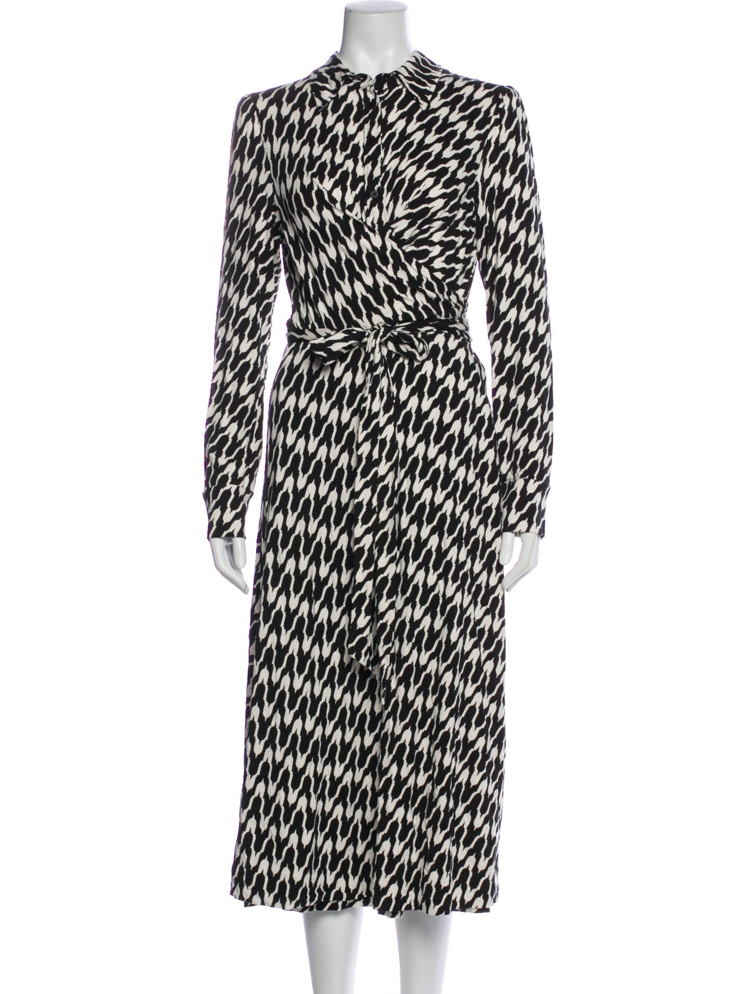 Diane von Furstenberg Printed Long Dress w/ Tags