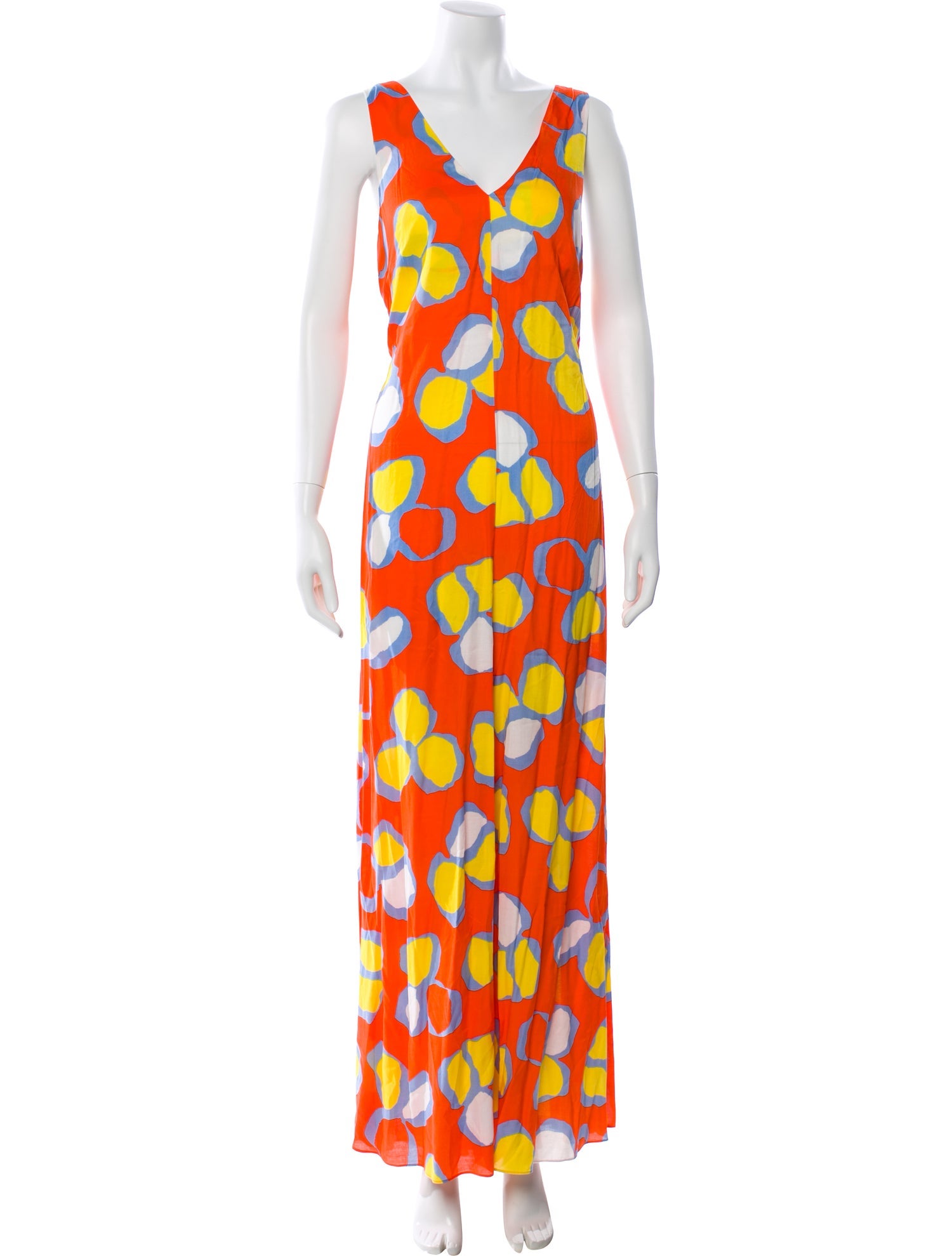 Diane von Furstenberg Floral Print Long Dress